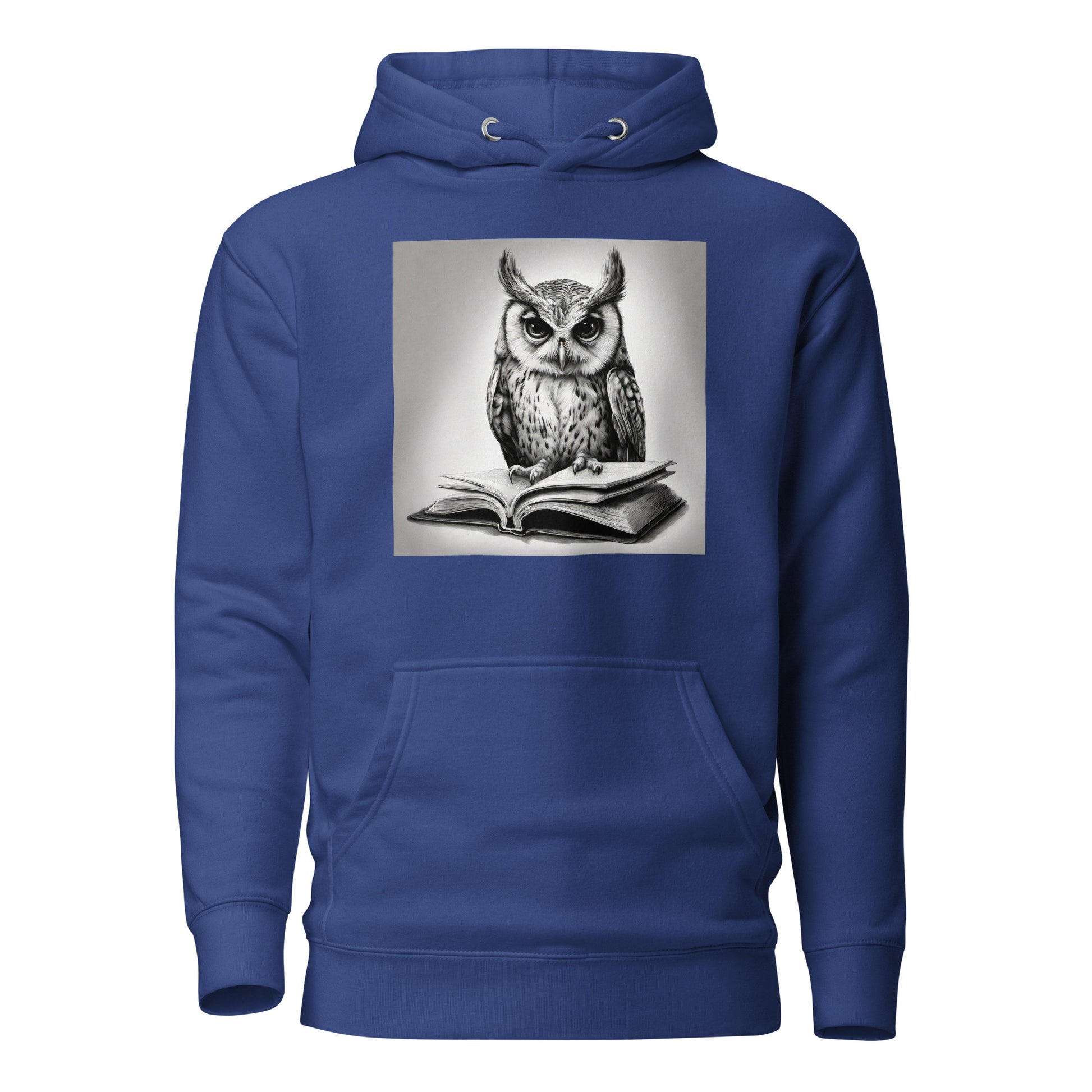 Booksmart Owl Women's Book Lover Hoodie Team Royal