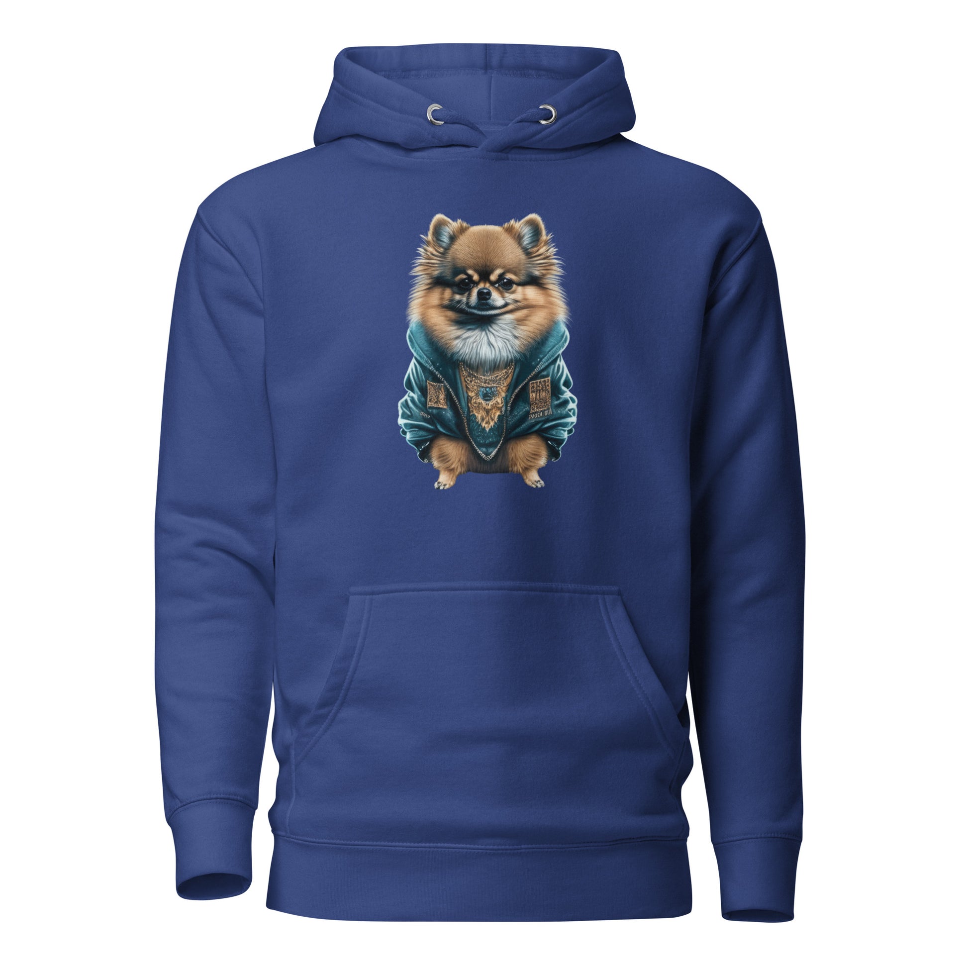 Fancy Pomeranian Women's Dog Lover Hoodie Team Royal