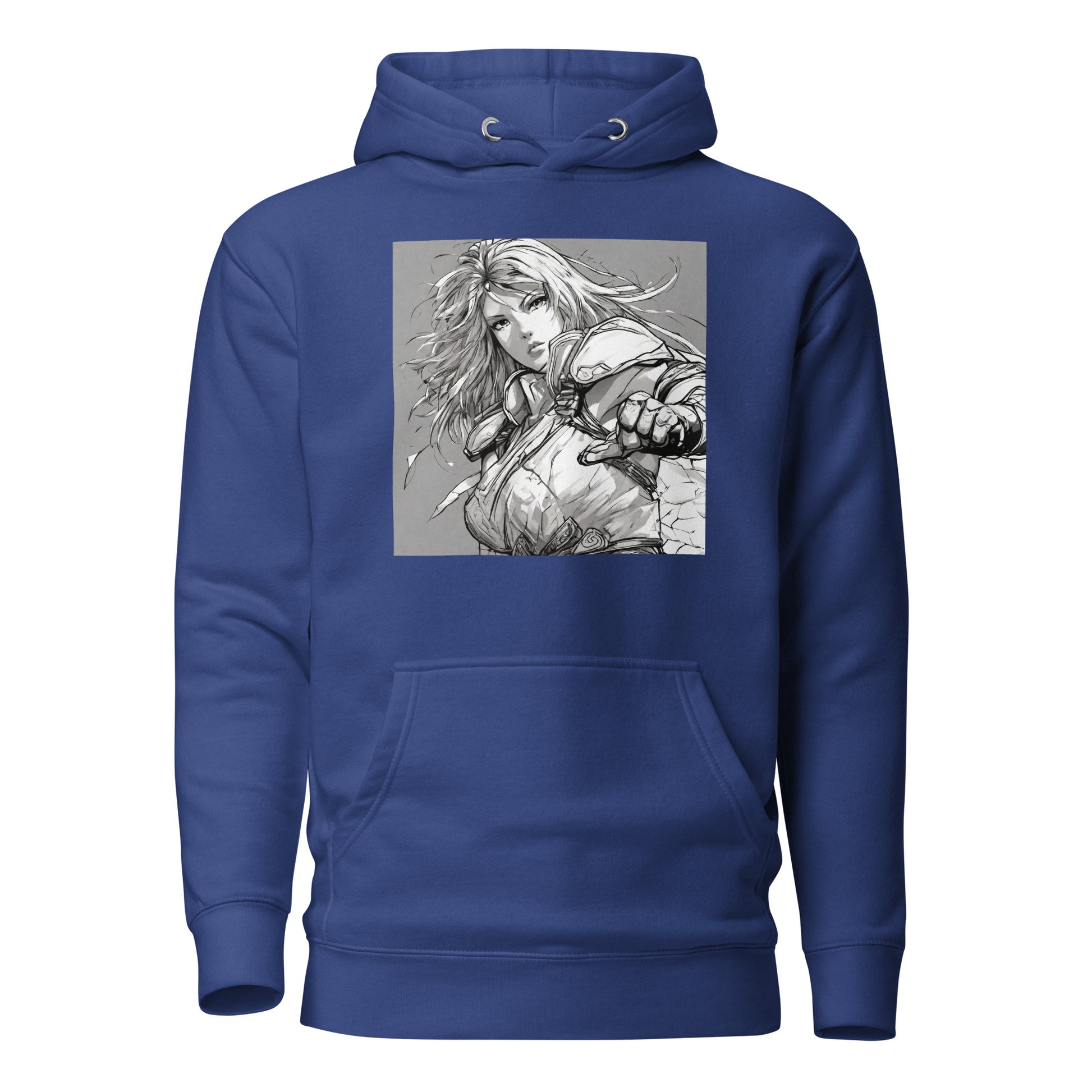 Fearless Swordmaiden Women's Anime Hoodie Team Royal