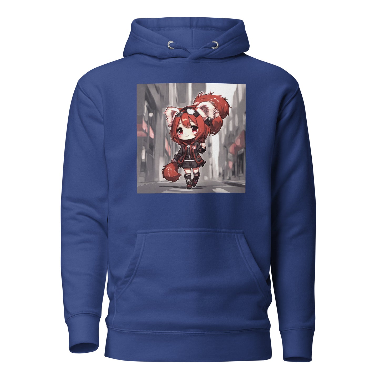 Red Panda Girl Women's Anime Hoodie Team Royal