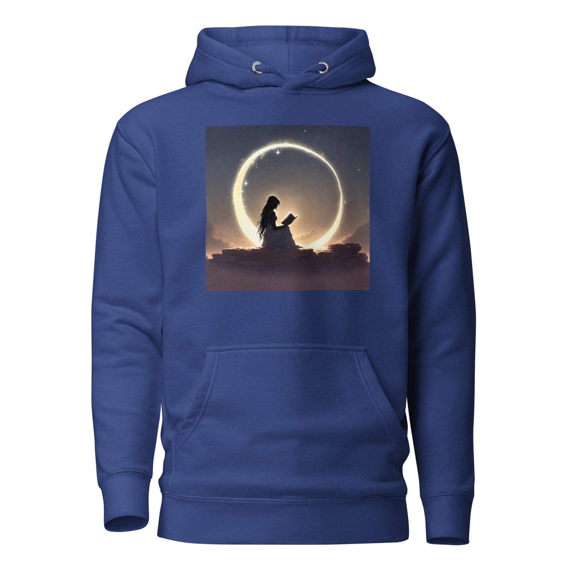 Reading at Twilight Women's Book Lover Hoodie Team Royal