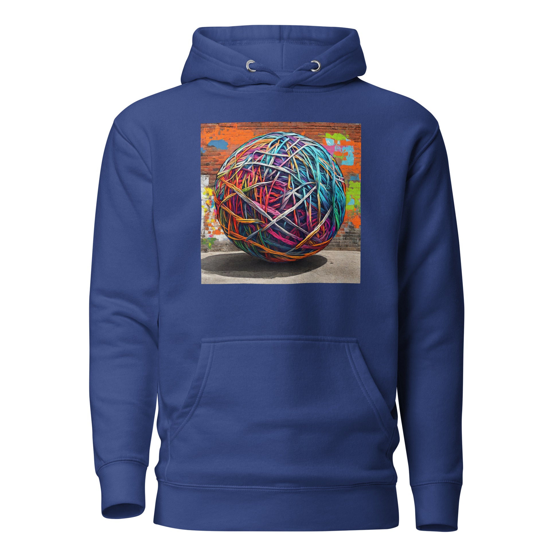 Ball of Yarn Women's Crochet and Knitting Lover Hoodie Team Royal