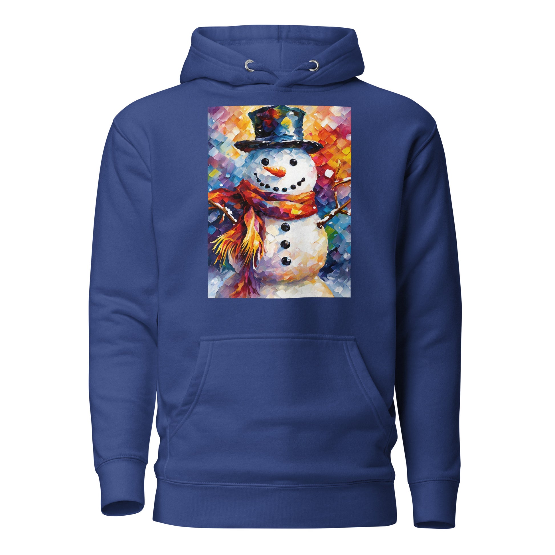 Happy Snowman Women's Christmas Hoodie Team Royal