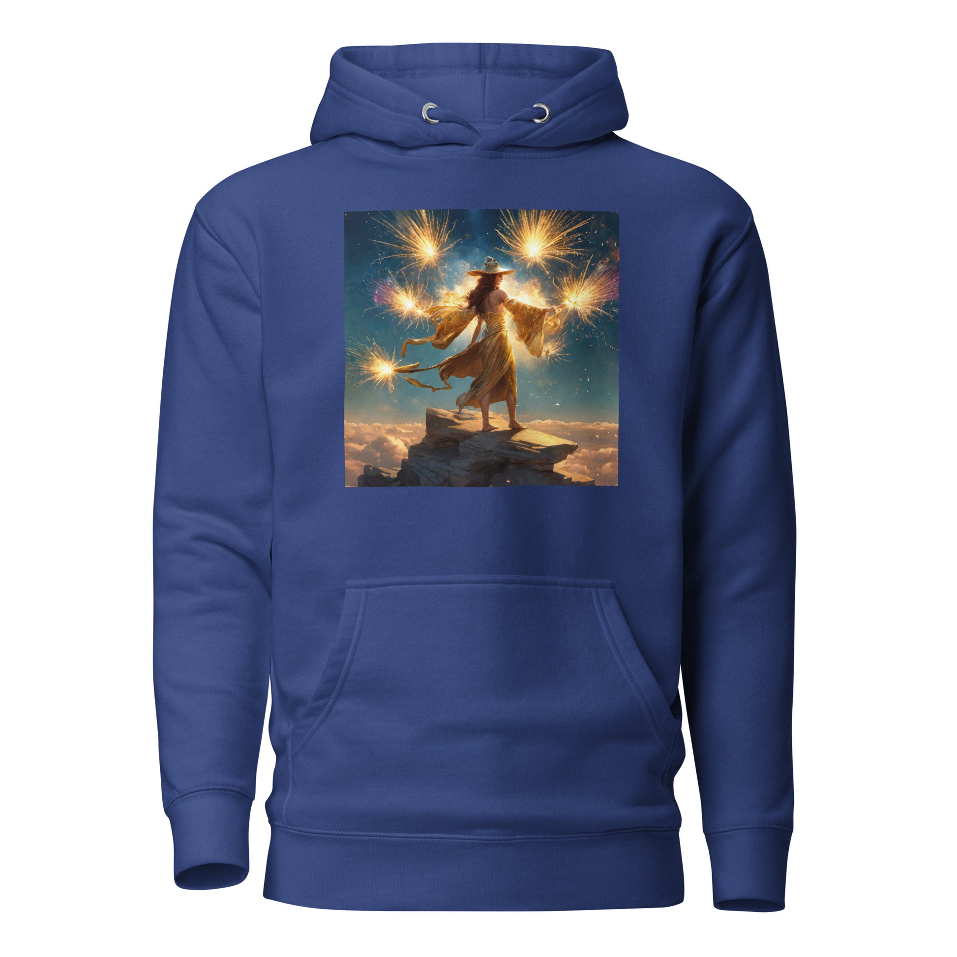 Sorceress Making Fireworks Women's 4th of July Hoodie Team Royal