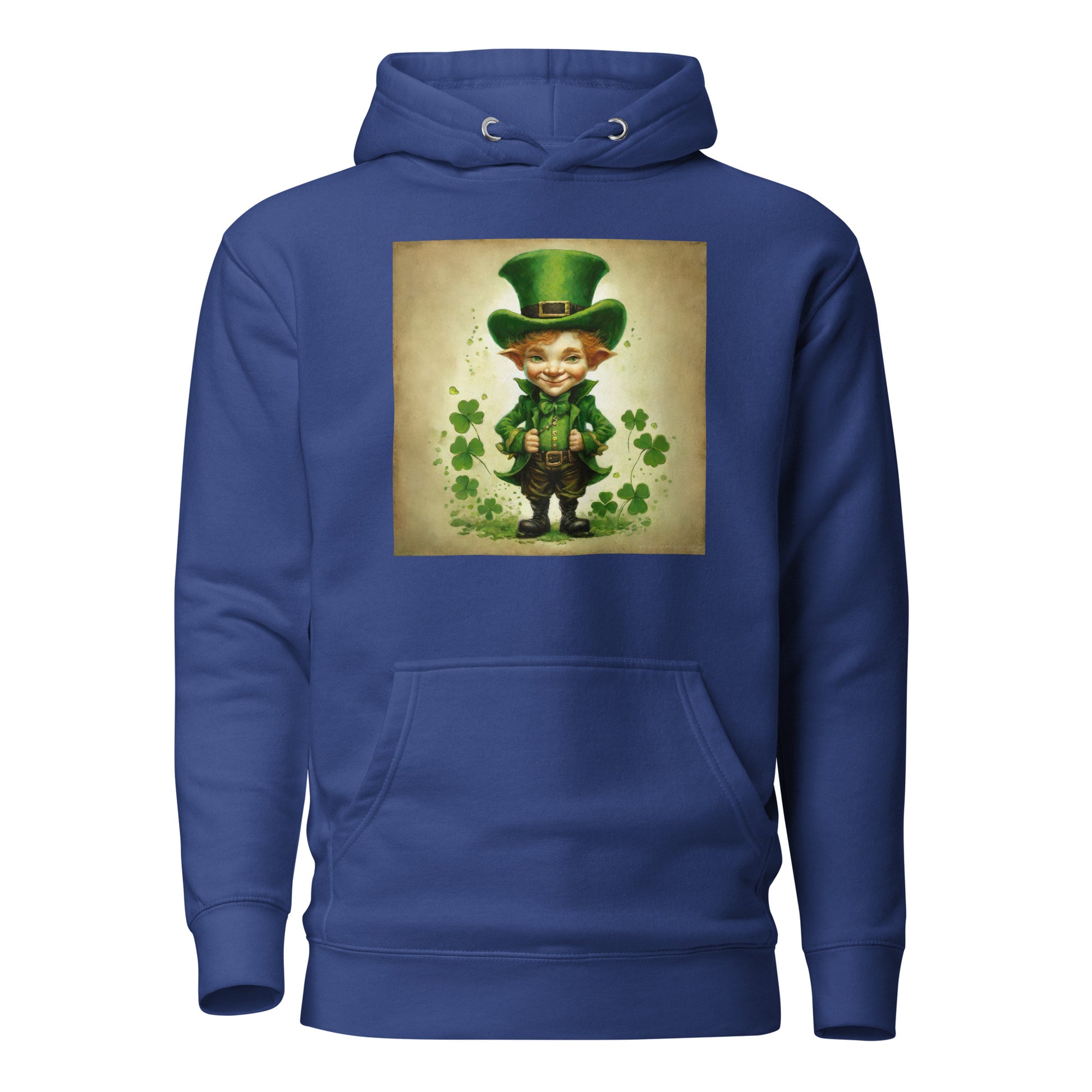 Cute Leprechaun Women's St Patrick's Day Hoodie Team Royal