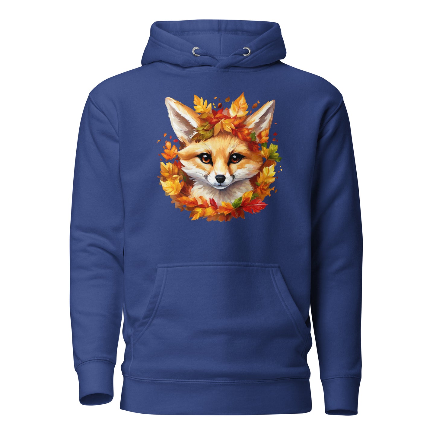 Autumn Fennec Fox Women's Fall Hoodie Team Royal