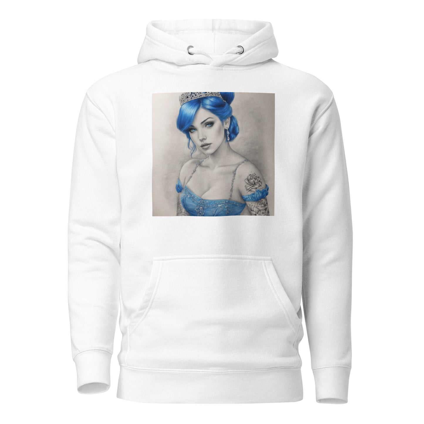 Cinderella with Tattoos Hoodie White