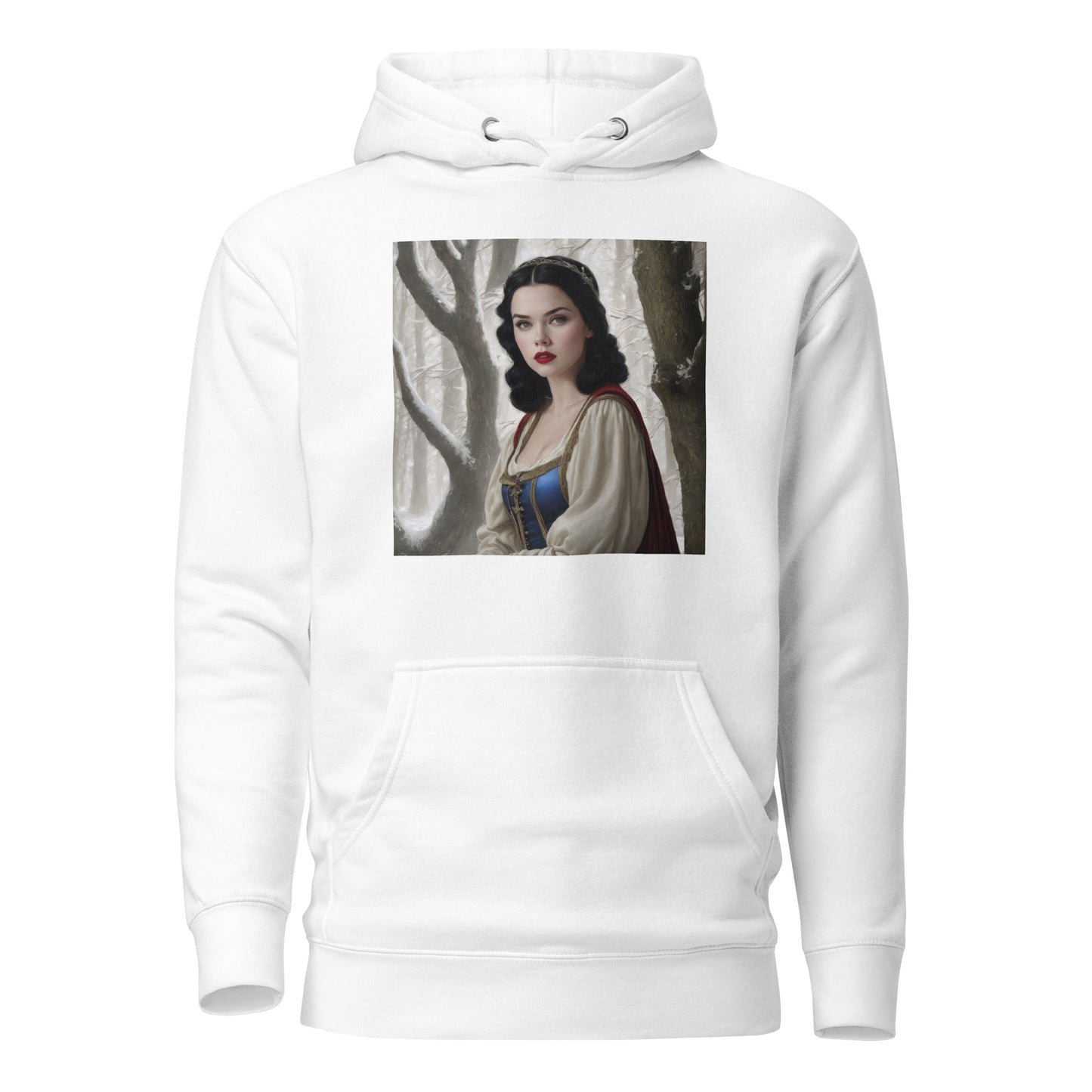 Snow White in Forest Hoodie White