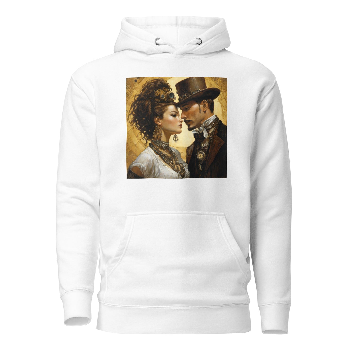 Steampunk Love Hoodie White