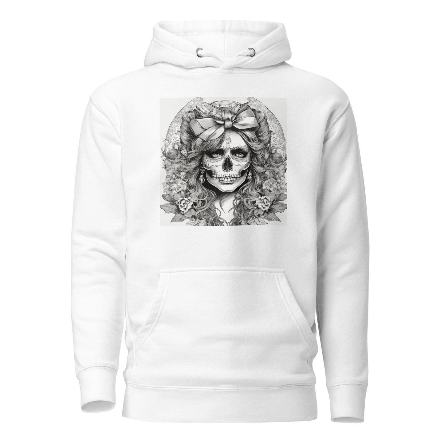 Day of the Dead Princess Hoodie White