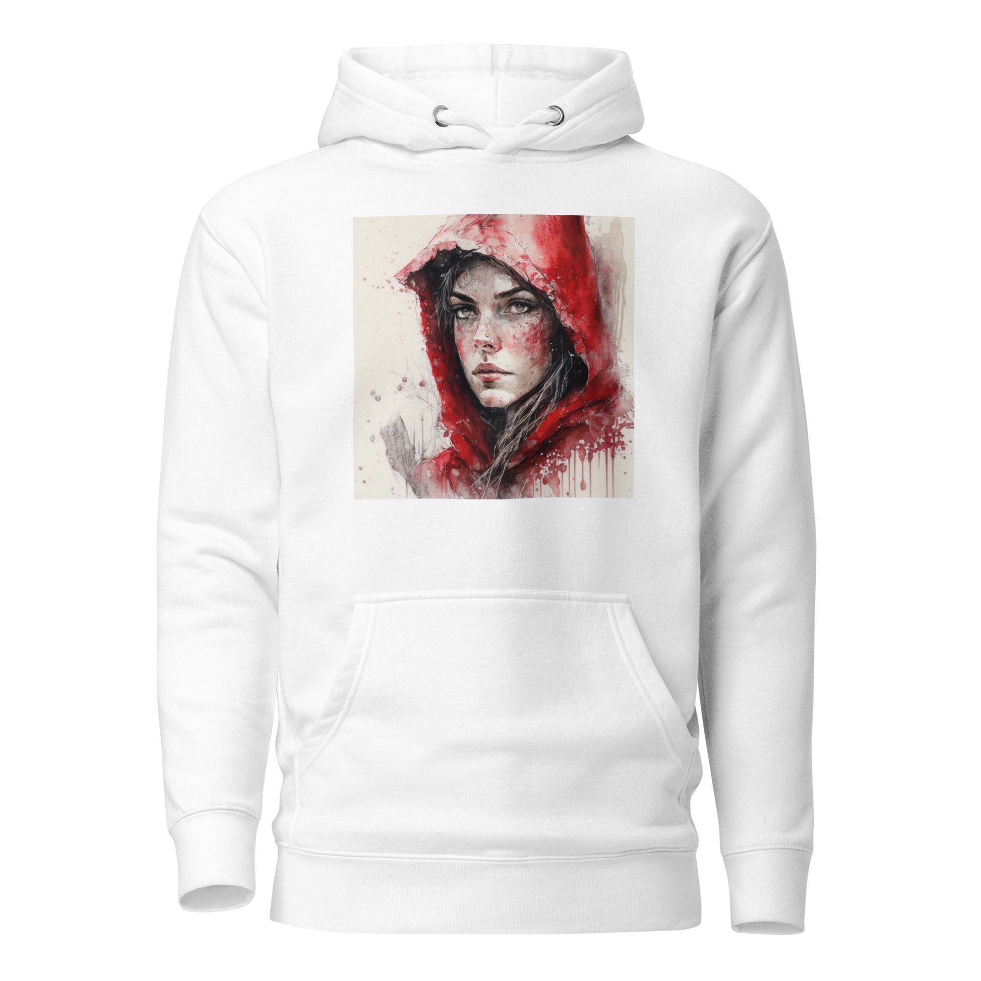 Little Red Riding Hood Portrait Women's Hoodie White