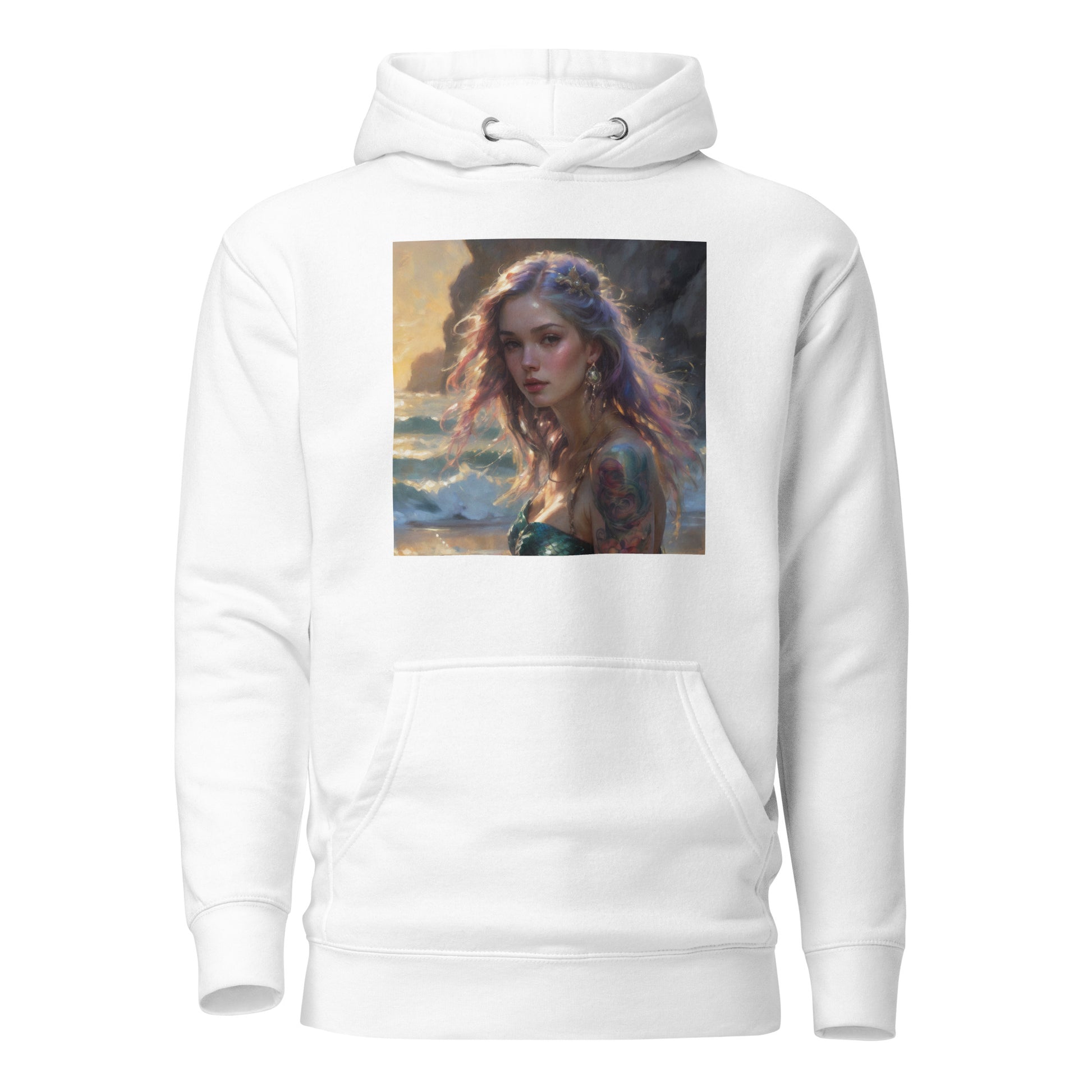 Mermaid's Gaze Women's Hoodie White