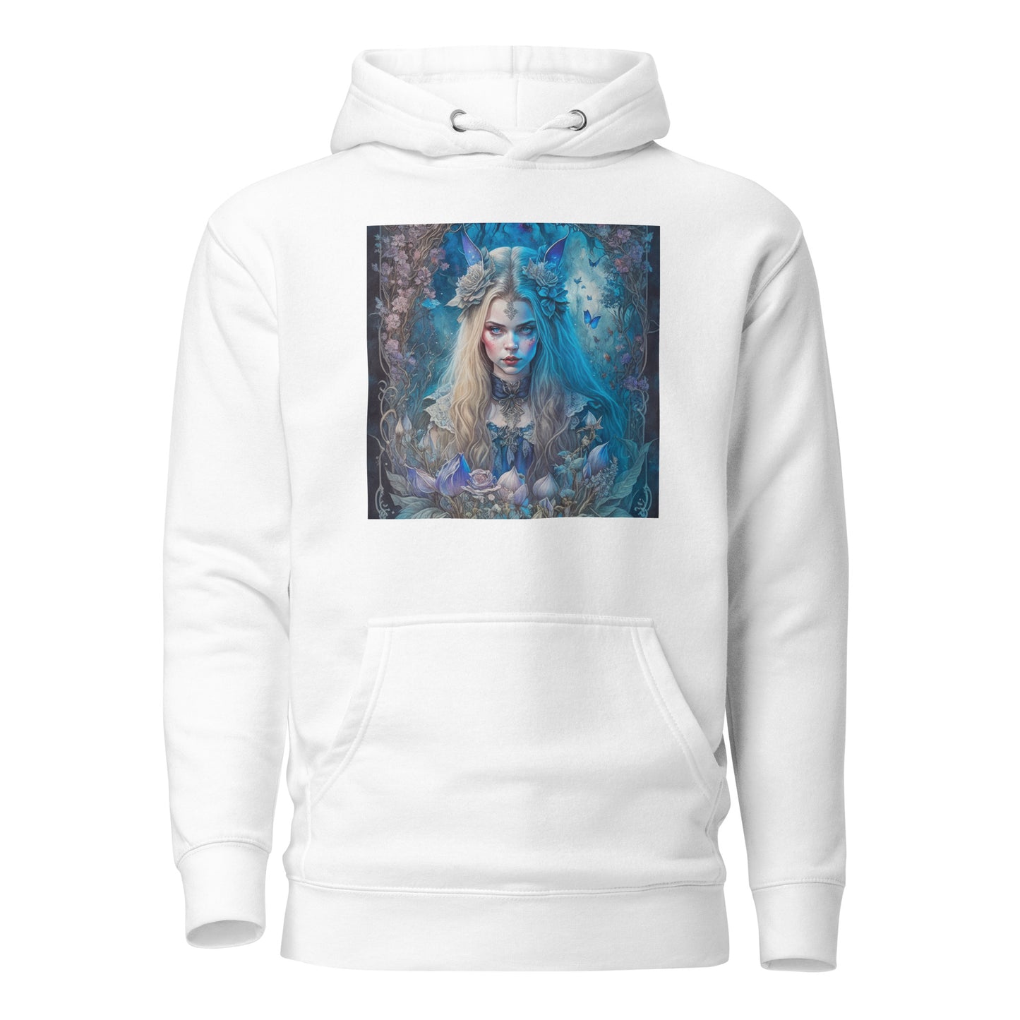 Esoteric Alice in Wonderland Hoodie White