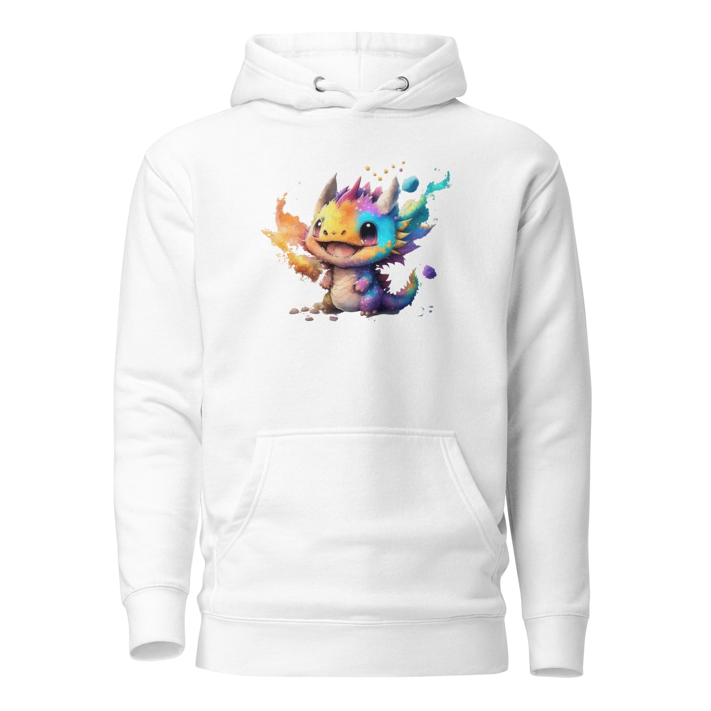 Cute Baby Dragon Women's Fantasy Hoodie White