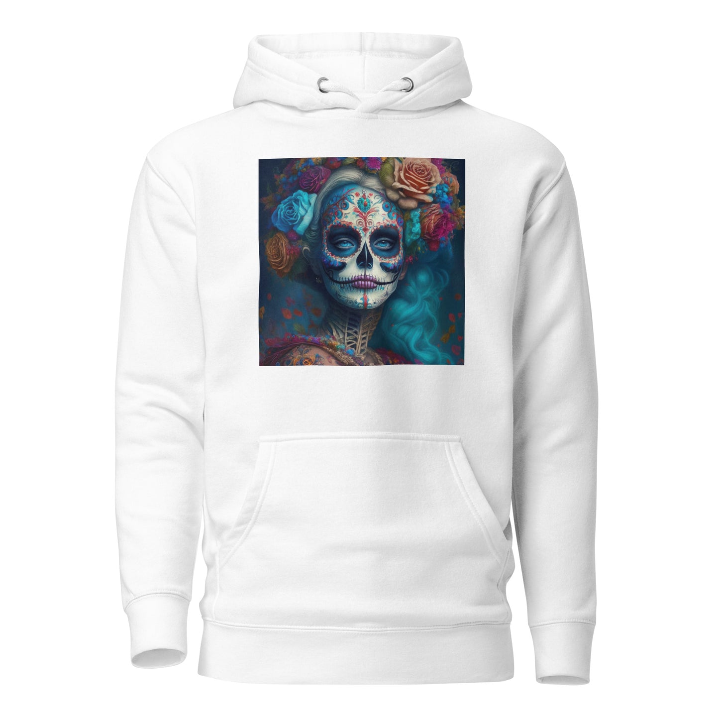 Day of the Dead Makeup Princess Women's Hoodie White