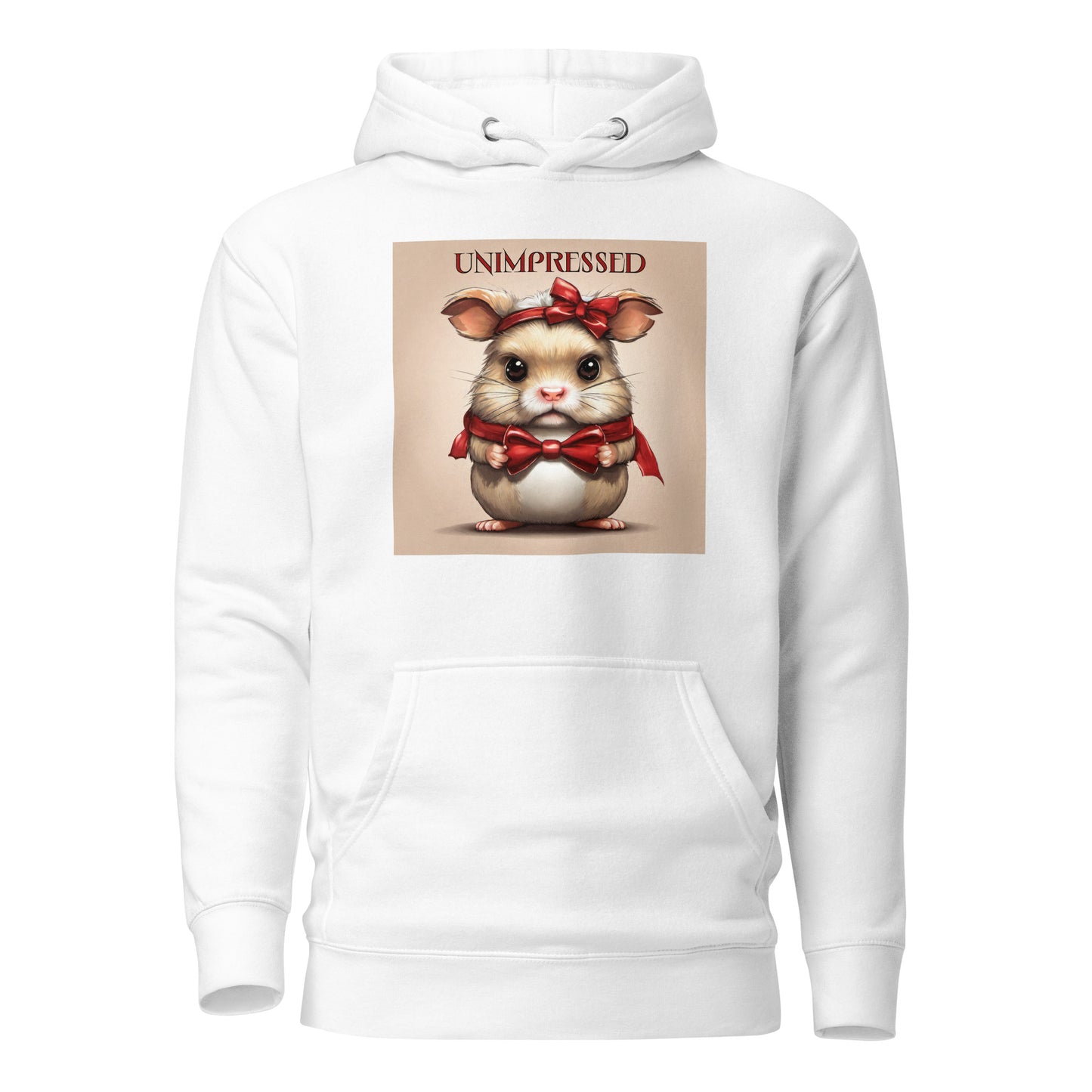 Unimpressed Women's Funny Hoodie White