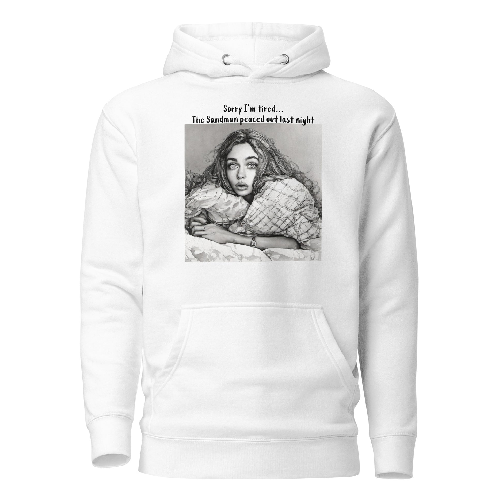 Sandman Peaced Out Women's Funny Hoodie White