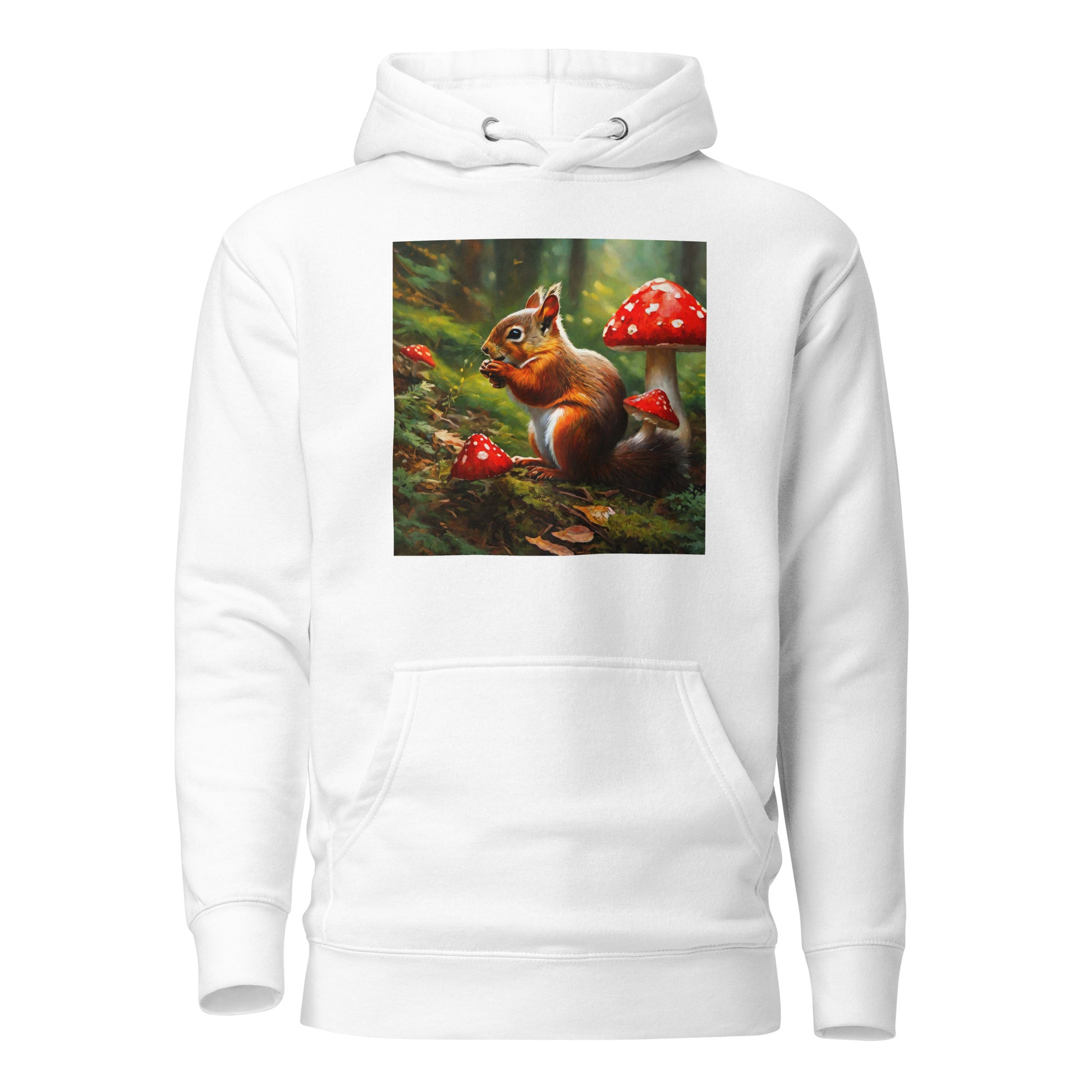 Forest Squirrel Women's Animal Lover Hoodie White