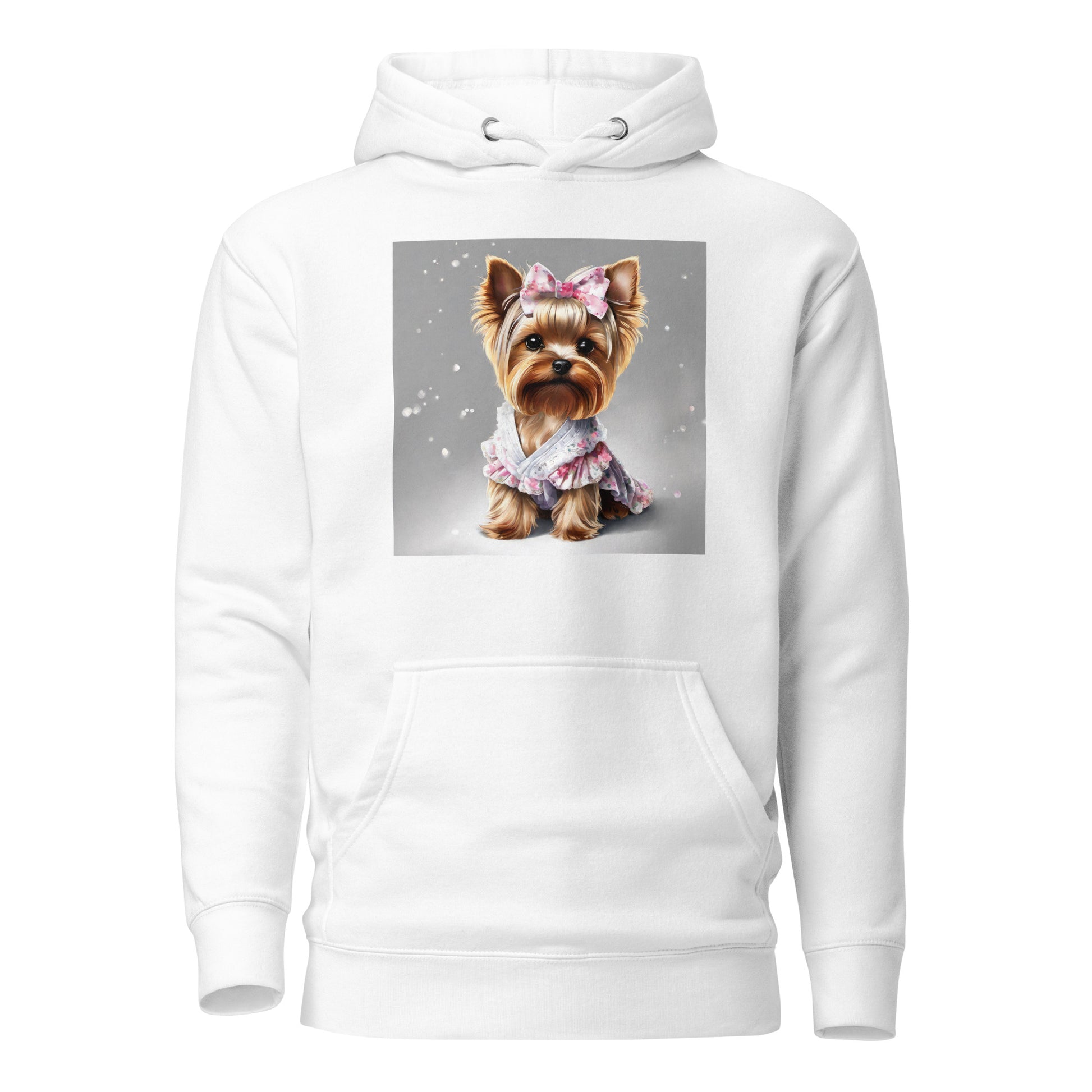 Yorkie Princess Women's Dog Lover Hoodie White