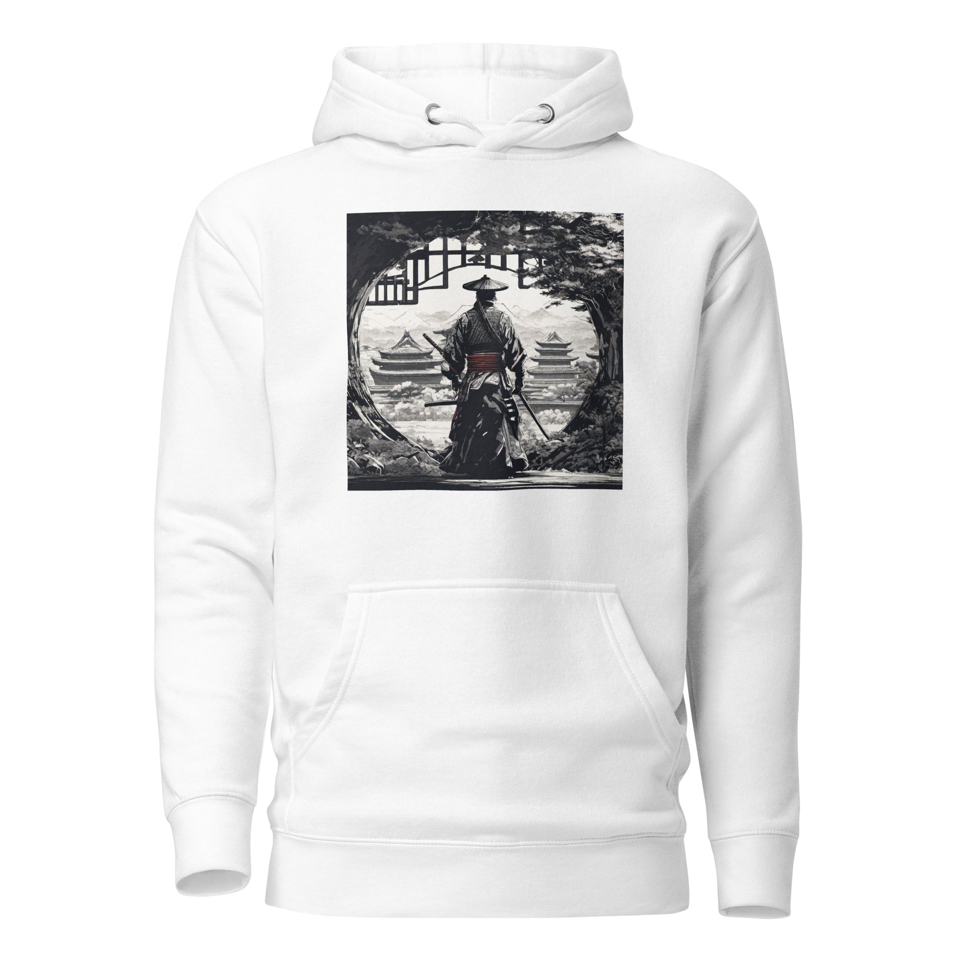 Stoic Samurai Women's Anime Hoodie White