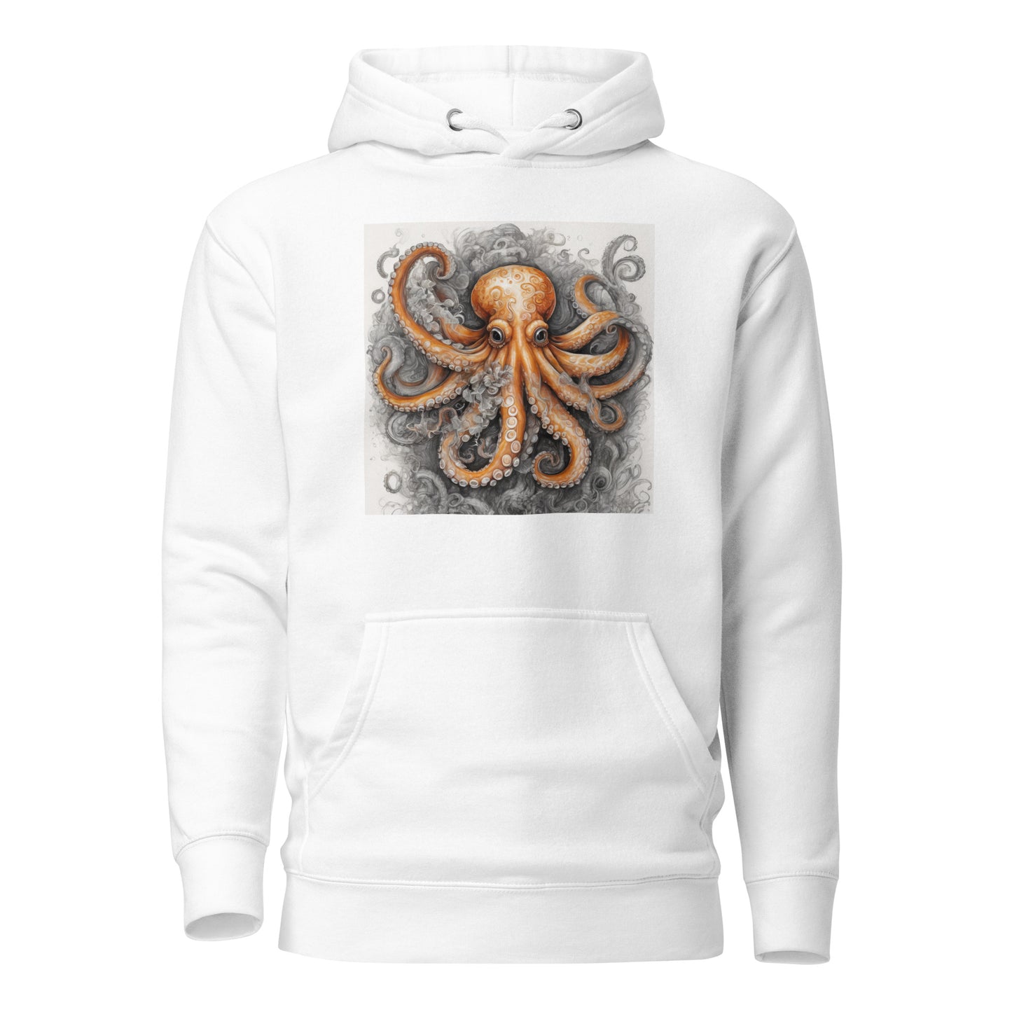 Octopus Women's Animal Lover Hoodie White