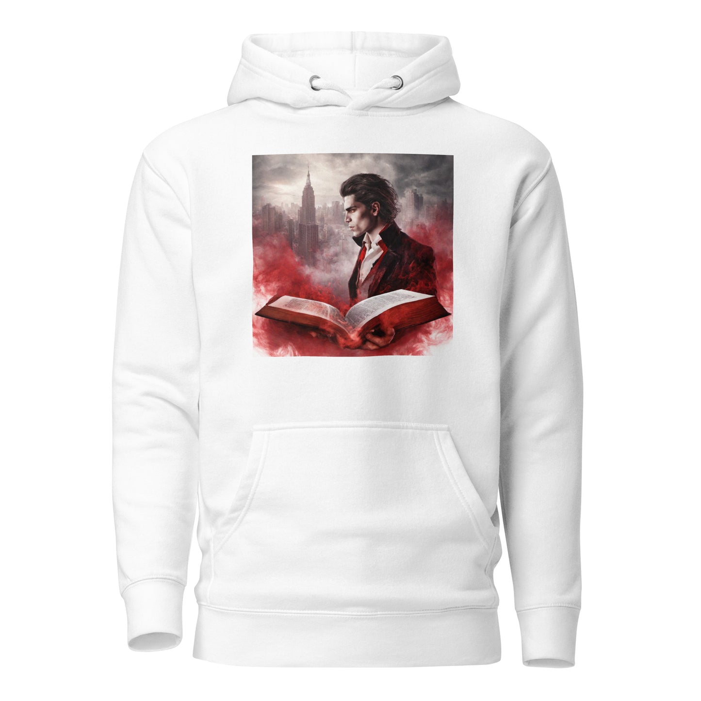 Women's Vampire Book Fan Hoodie White