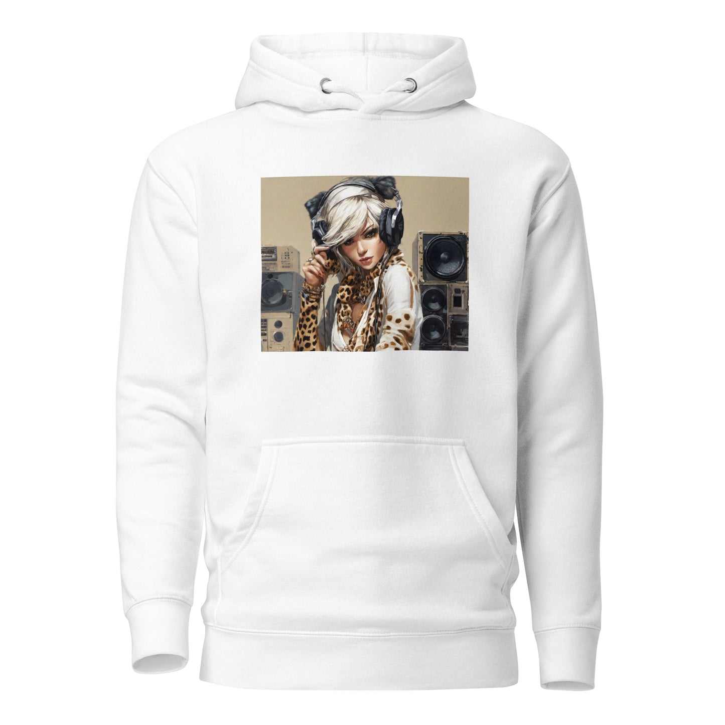 Women's DJing Hoodie White