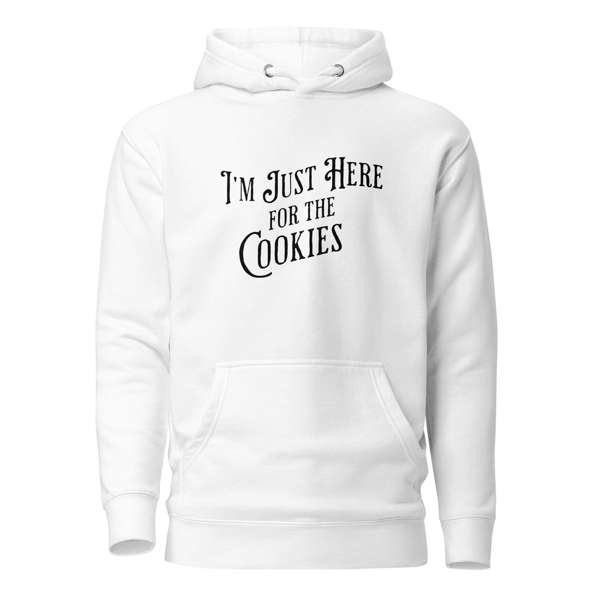 I'm Just Here for the Cookies Women's Christmas Hoodie White