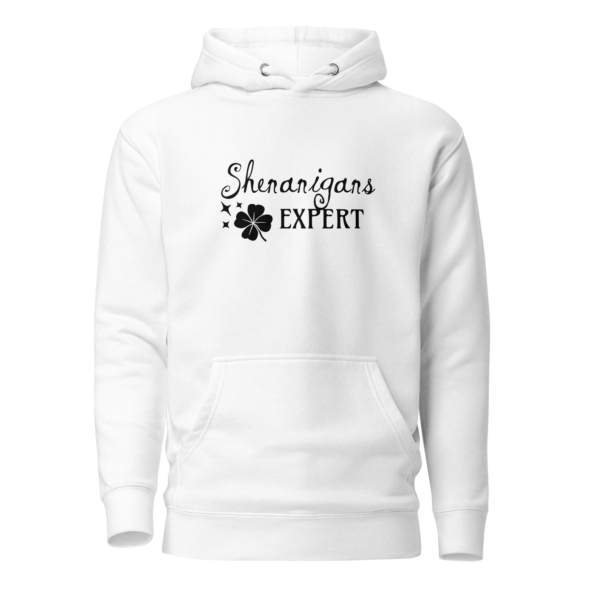 Shenanigans Expert Women's St Patty's Day Hoodie White