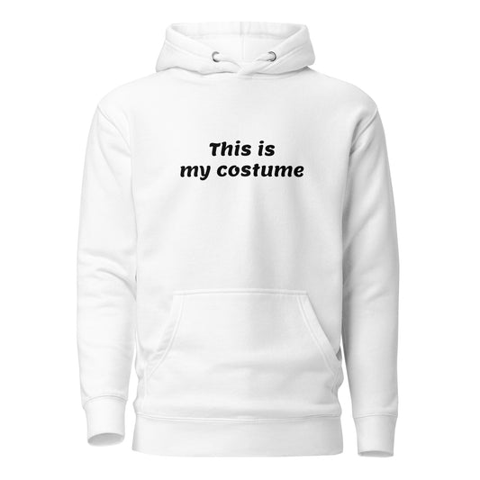 This is my Costume Women's Funny Halloween Hoodie White