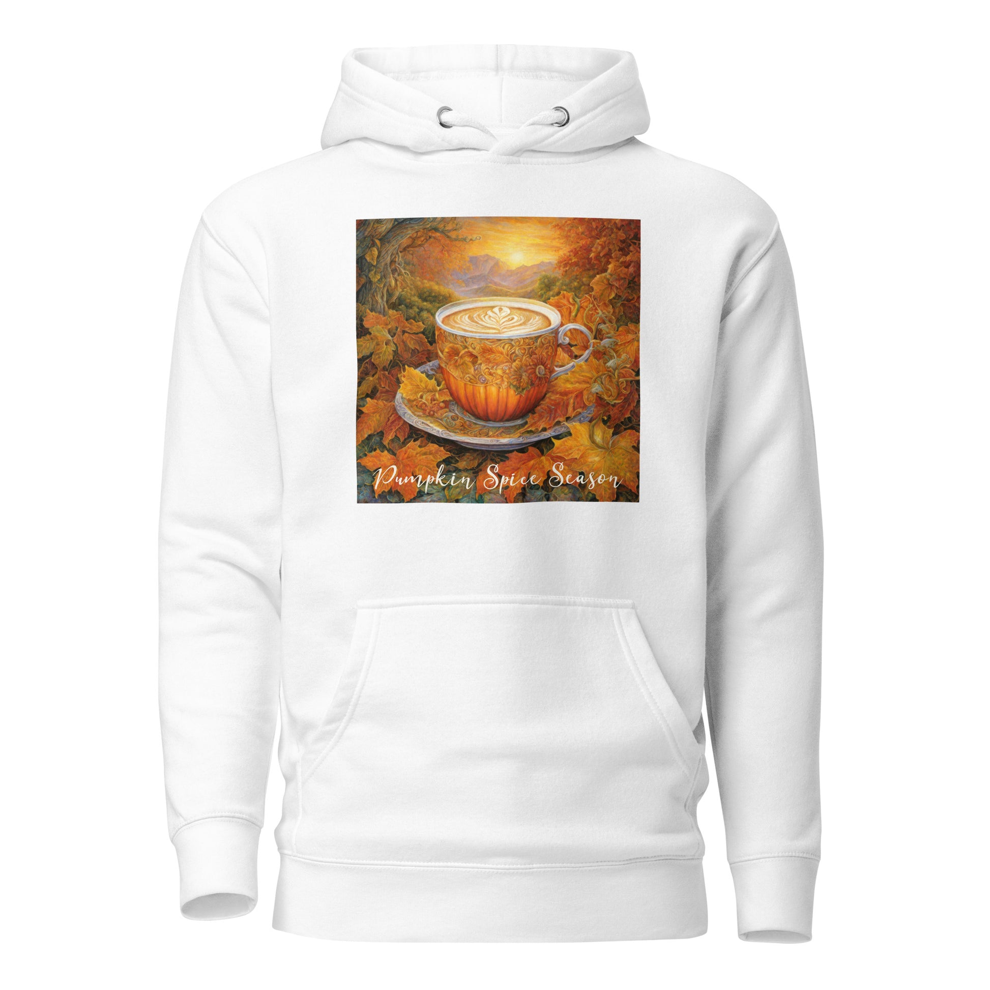 Pumpkin Spice Season Women's Autumn Hoodie White