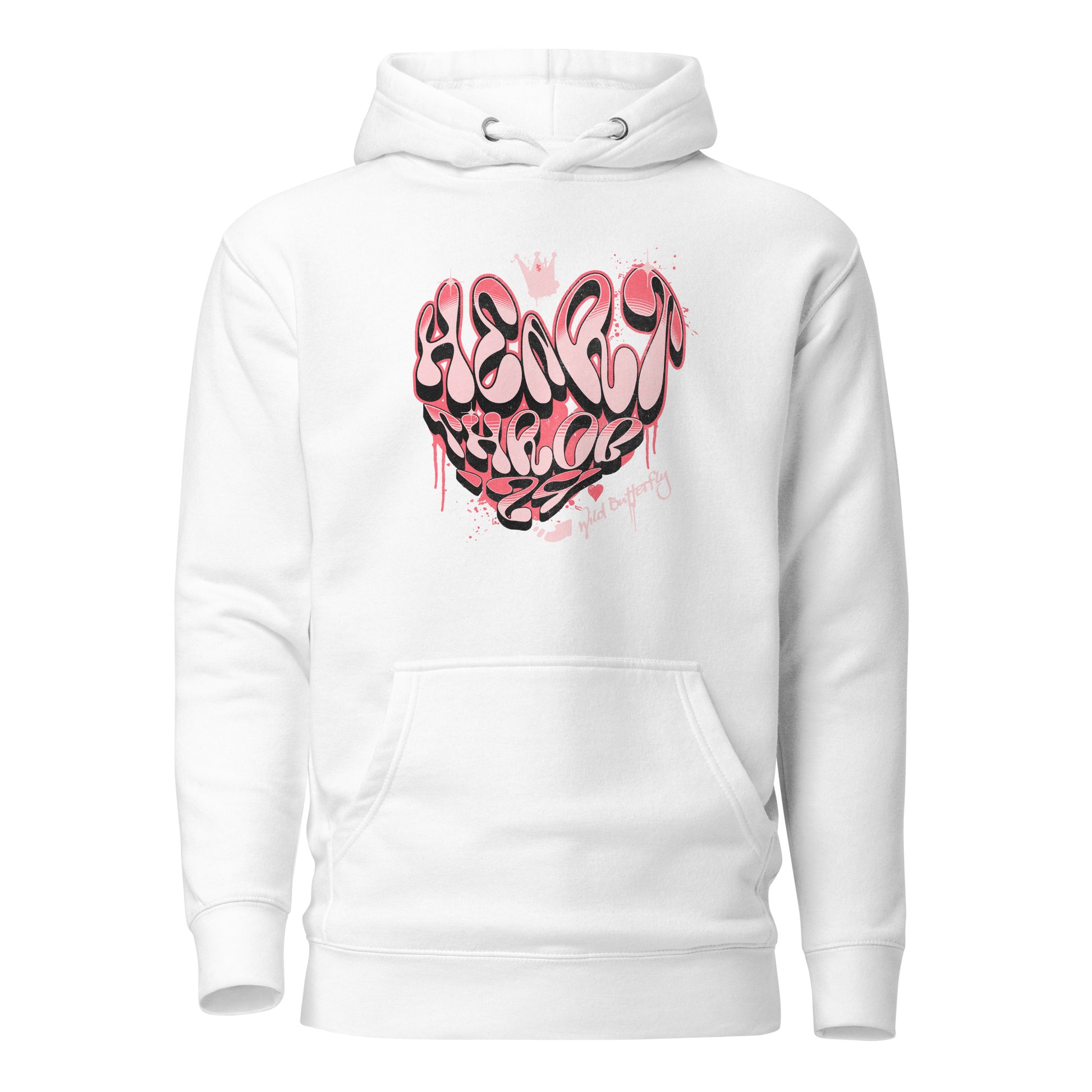 Heart Throb '24 Women's Valentine's Day Hoodie White