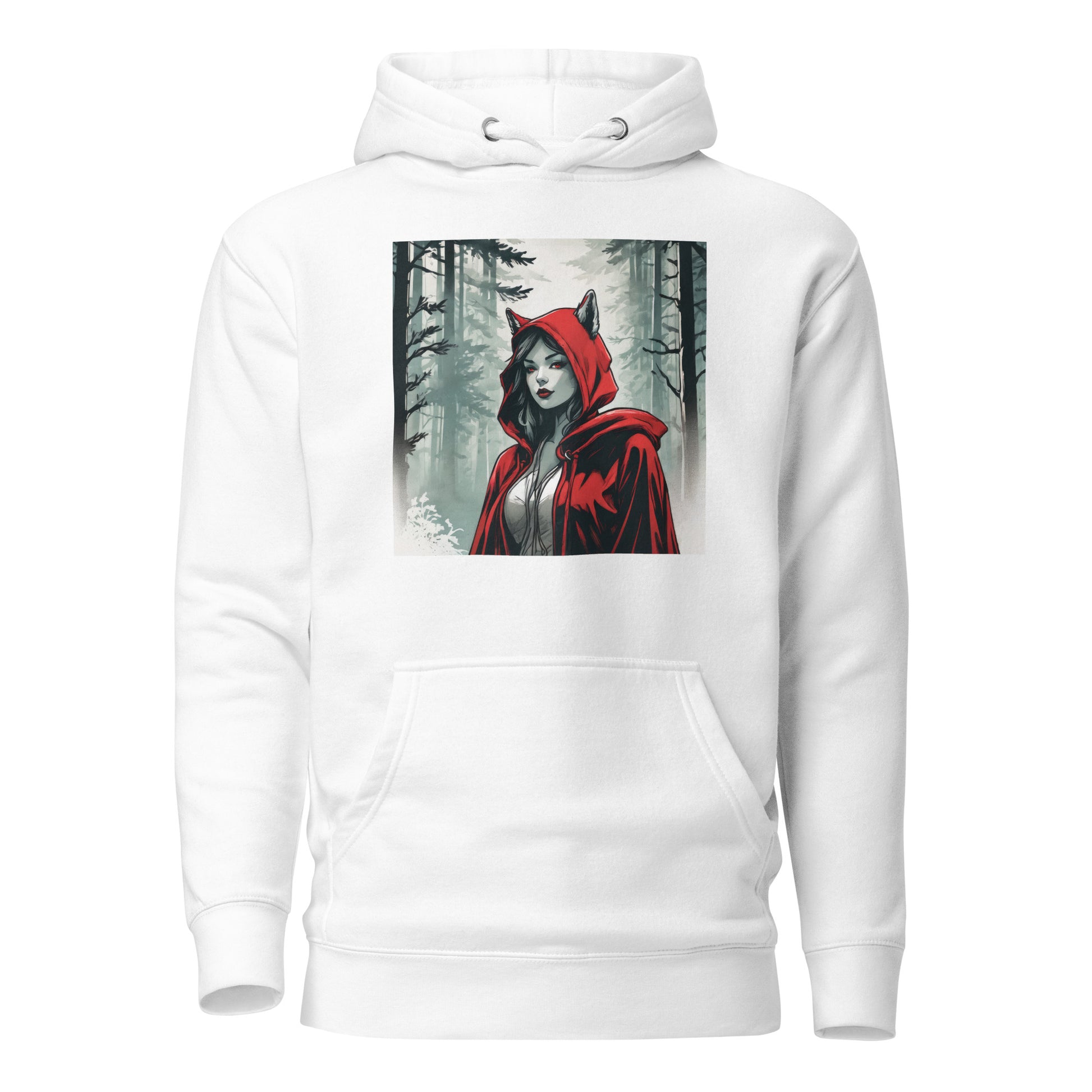 Modern Red Riding Hood Women's Fairy Tale Hoodie White