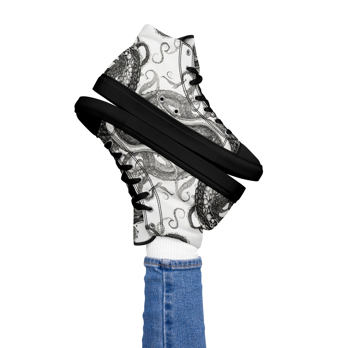 Octopus Tentacle Women's High-Top Shoes