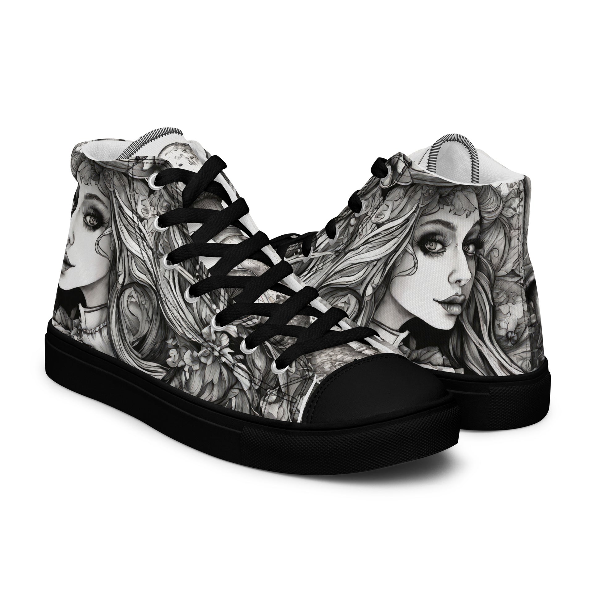 Alice's Path Alice in Wonderland Women's High-Top Shoes