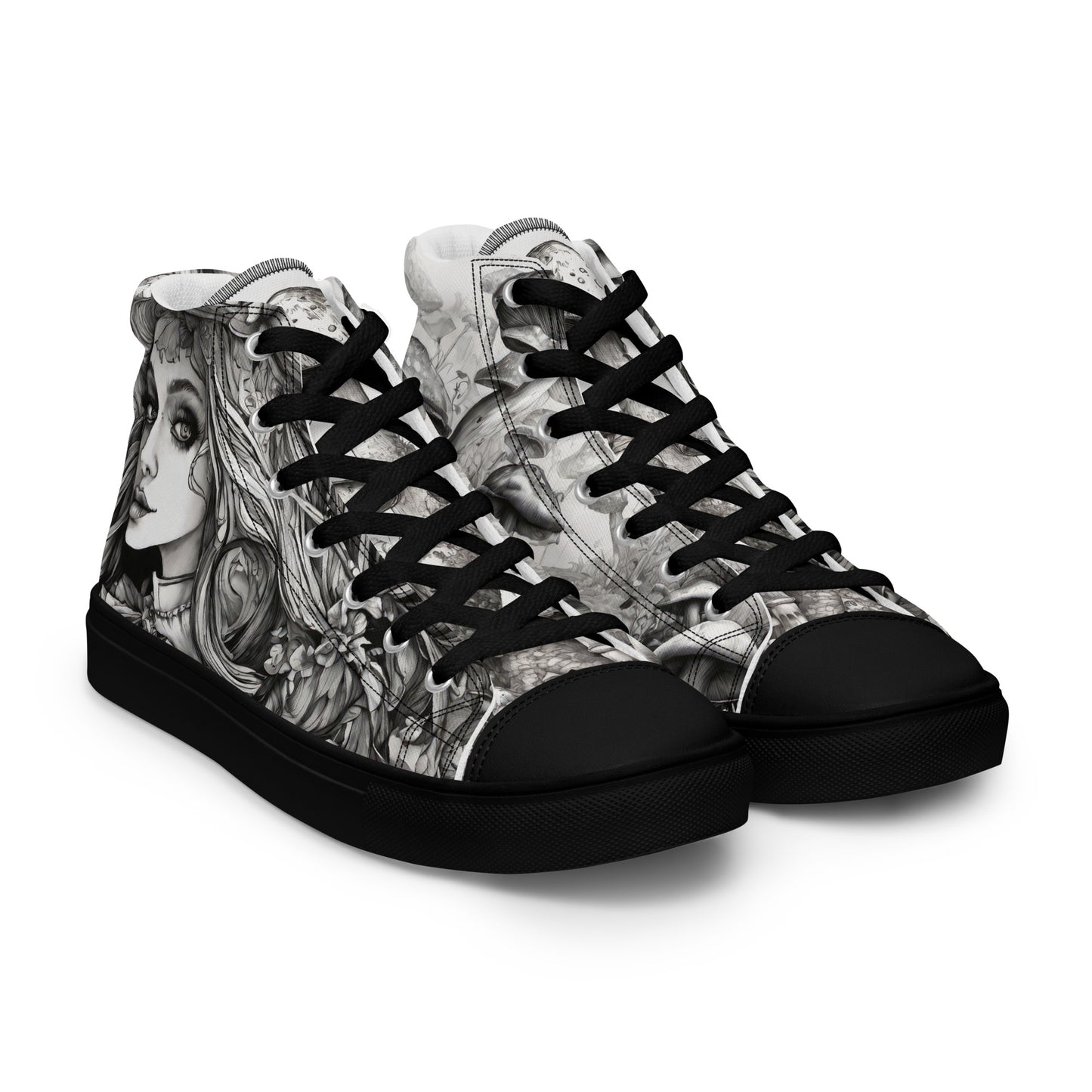 Alice's Path Alice in Wonderland Women's High-Top Shoes