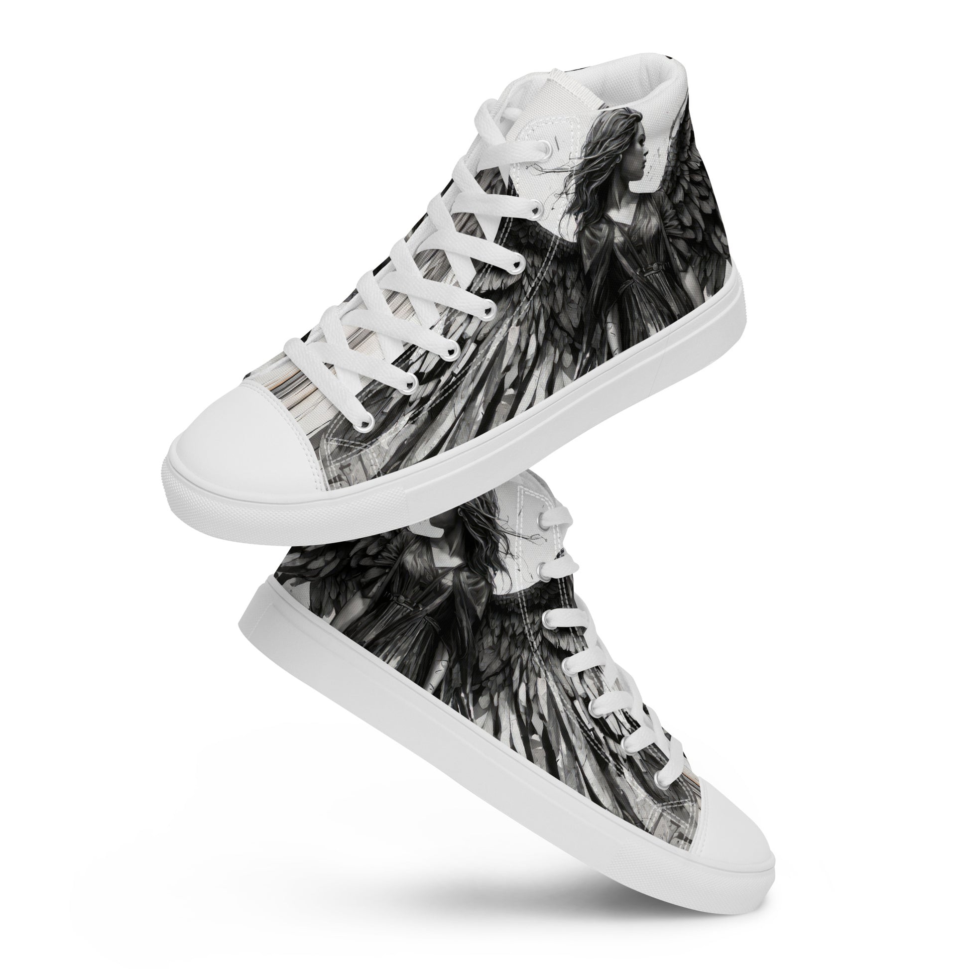 Angelic Women's Guardian Angel High-Top Shoes White