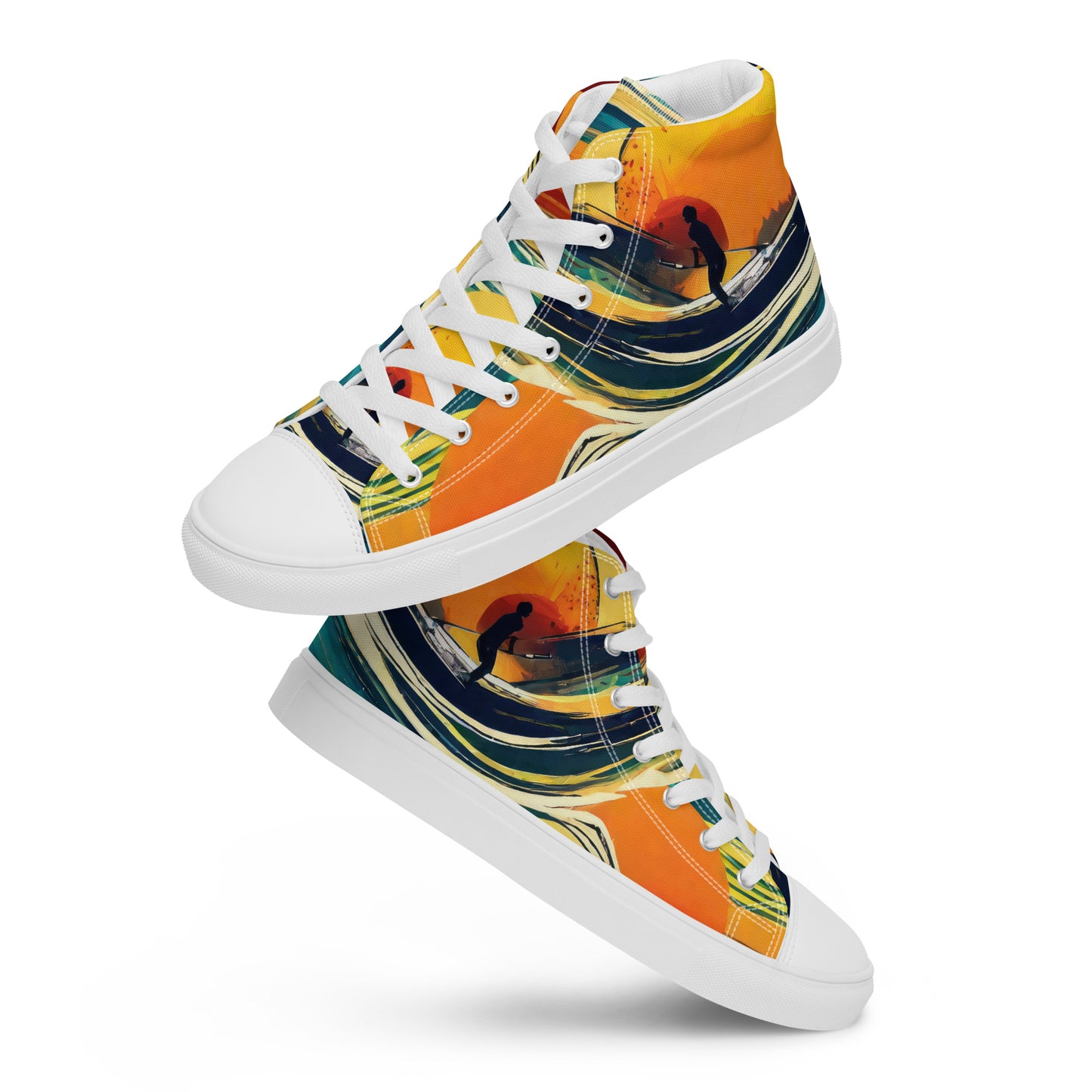 Surf's Up Women's High-Top Shoes White