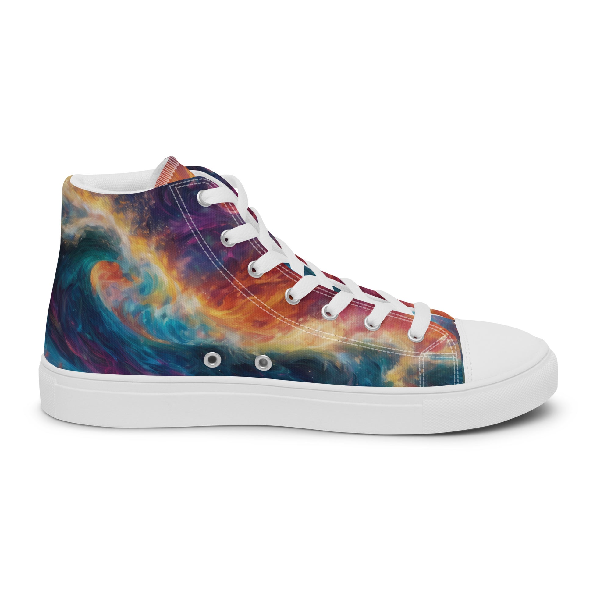 Waves of Fire Women's High-Top Shoes