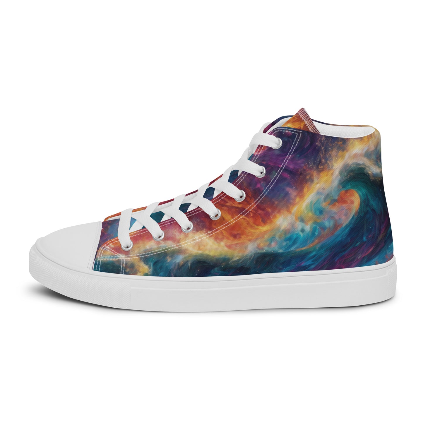 Waves of Fire Women's High-Top Shoes