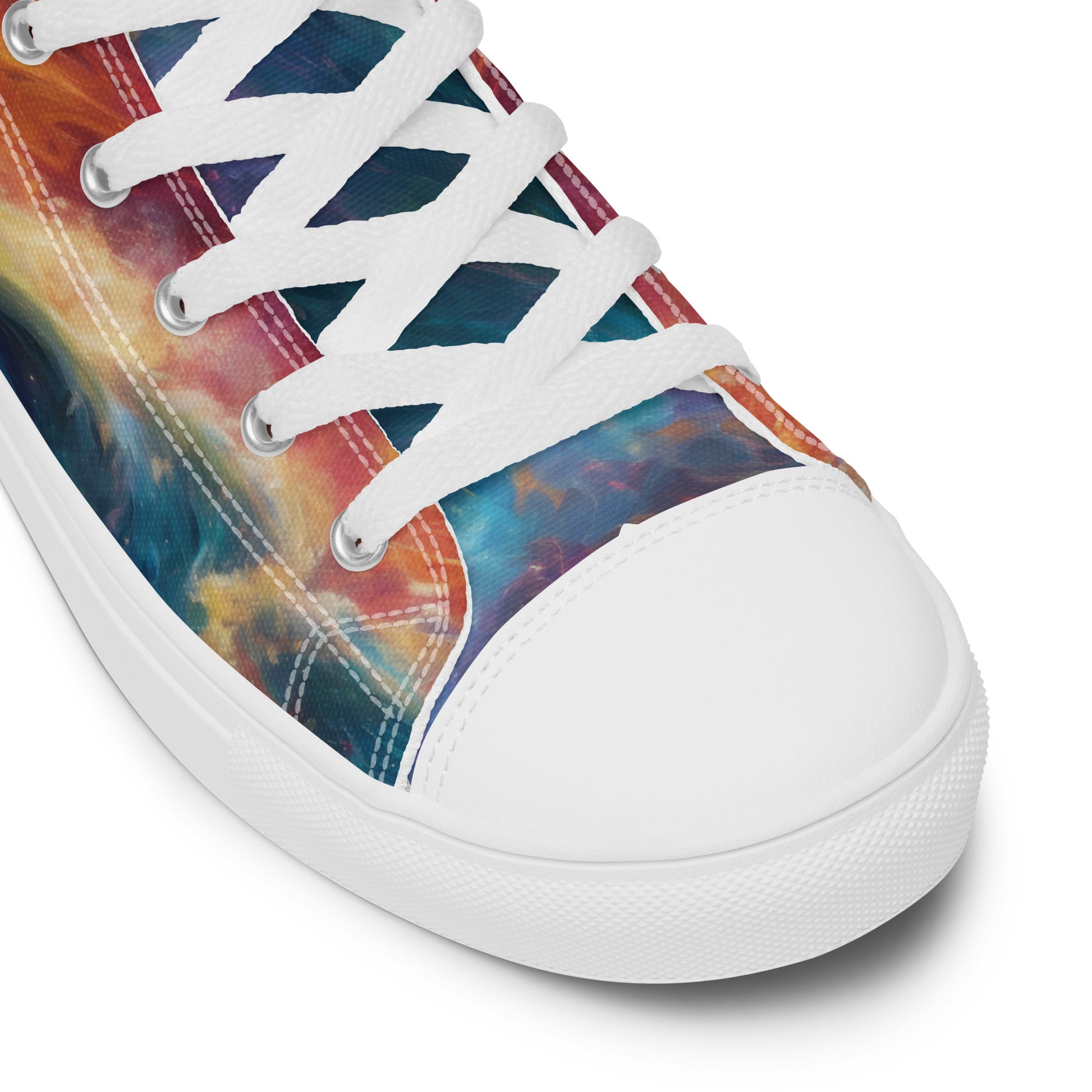 Waves of Fire Women's High-Top Shoes