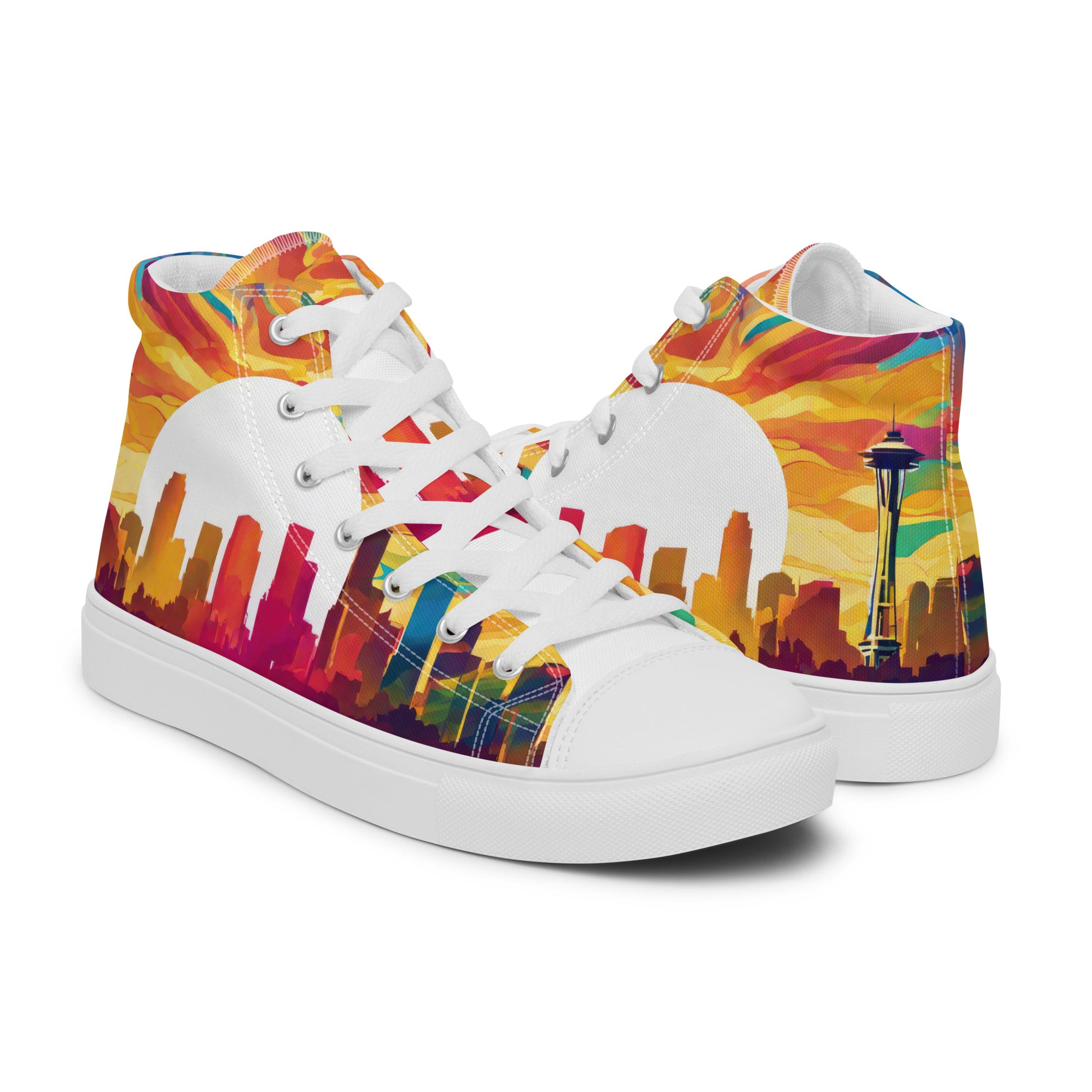 Seattle Skyline Women's High-Top Shoes