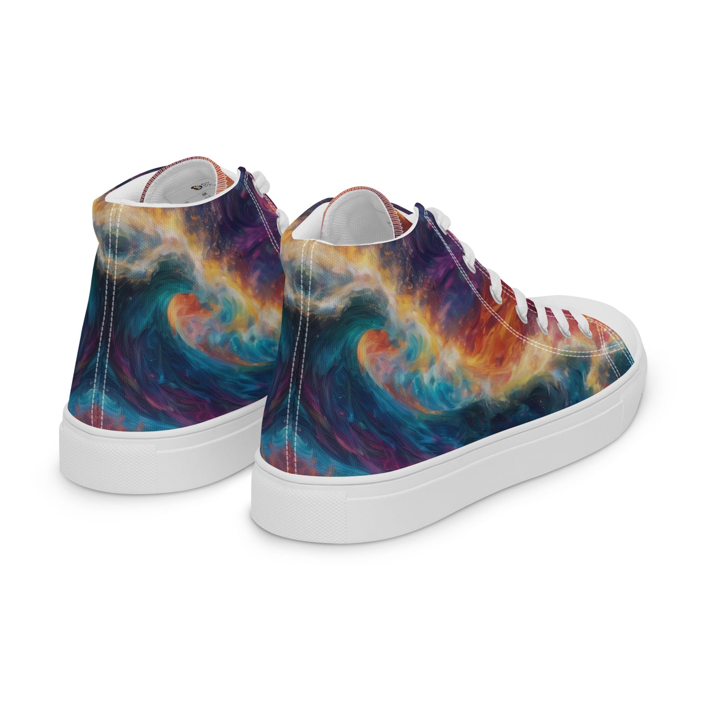 Waves of Fire Women's High-Top Shoes