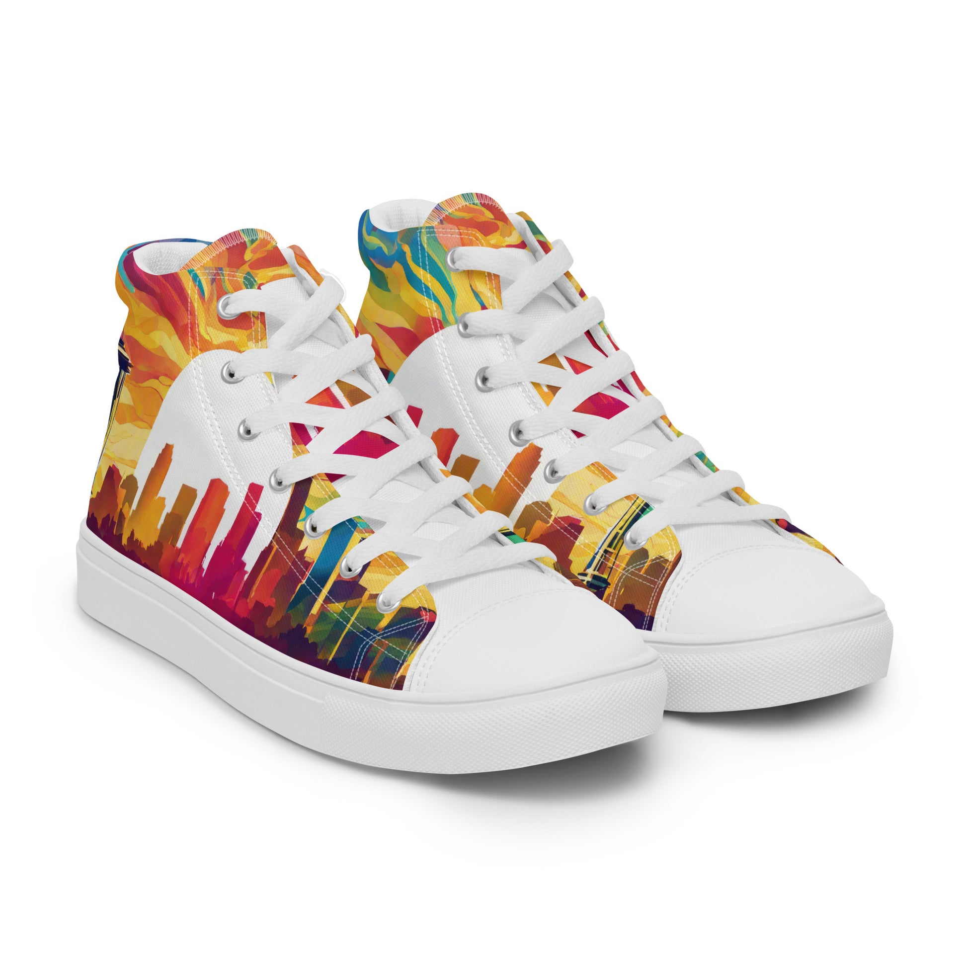 Seattle Skyline Women's High-Top Shoes