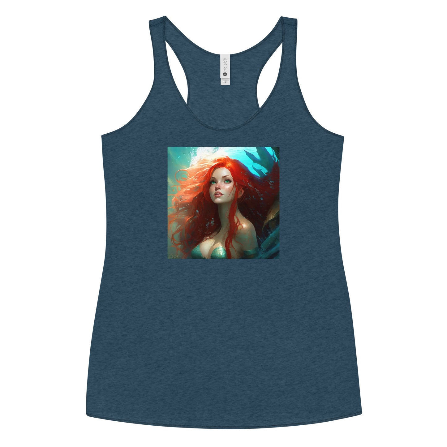 The Little Mermaid Under the Sea Women's Racerback Tank Top Indigo