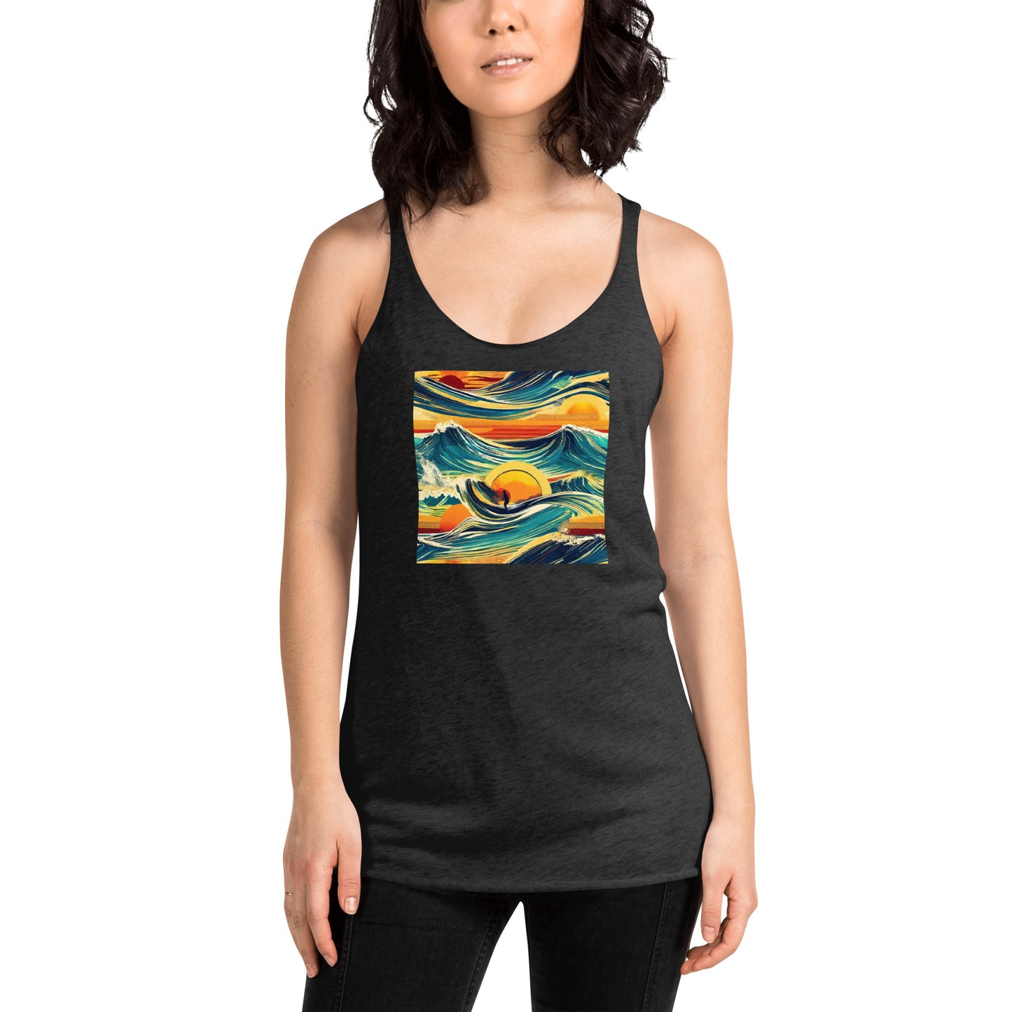 Surf's Up Women's Racerback Tank Top