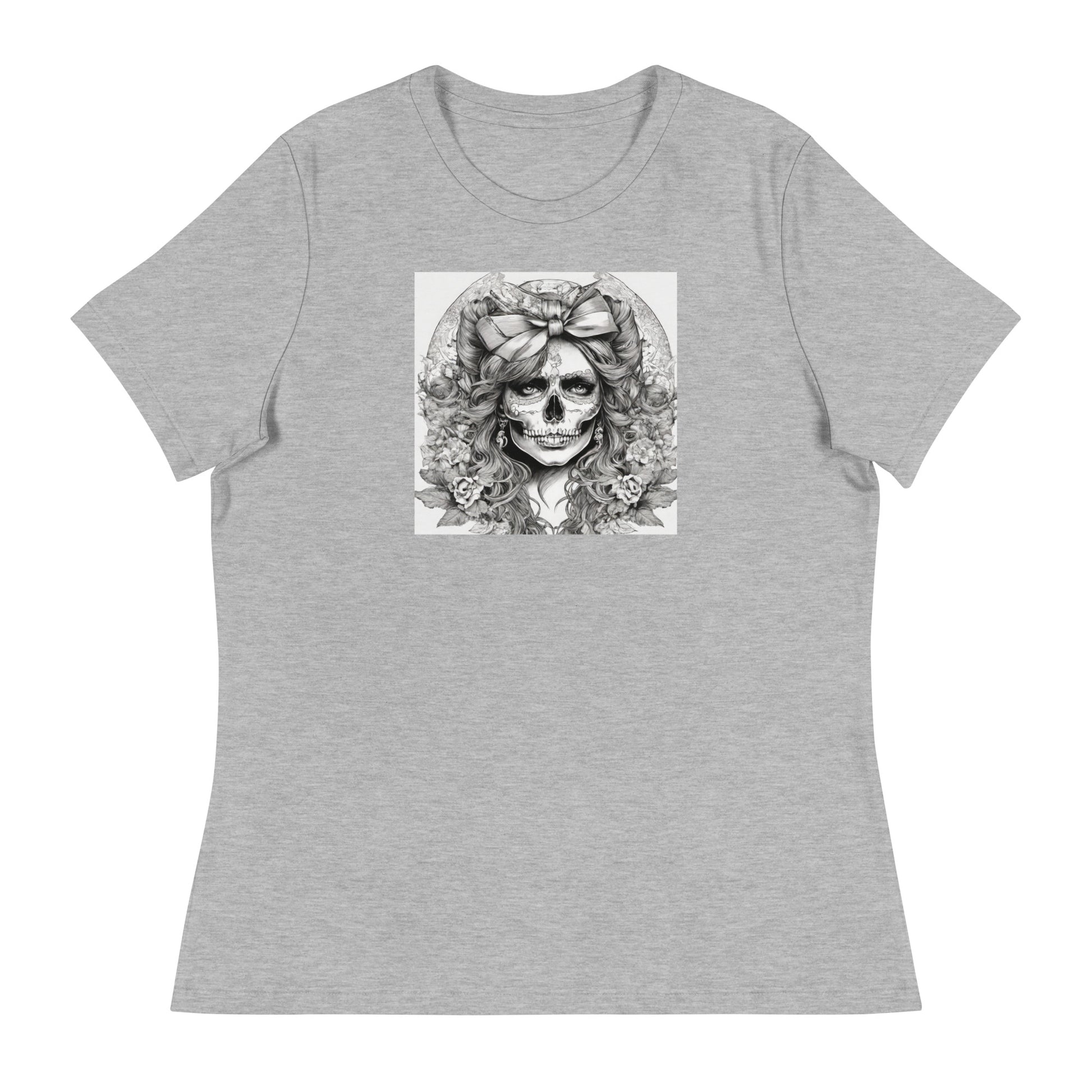 Day of the Dead Princess T-Shirt Athletic Heather