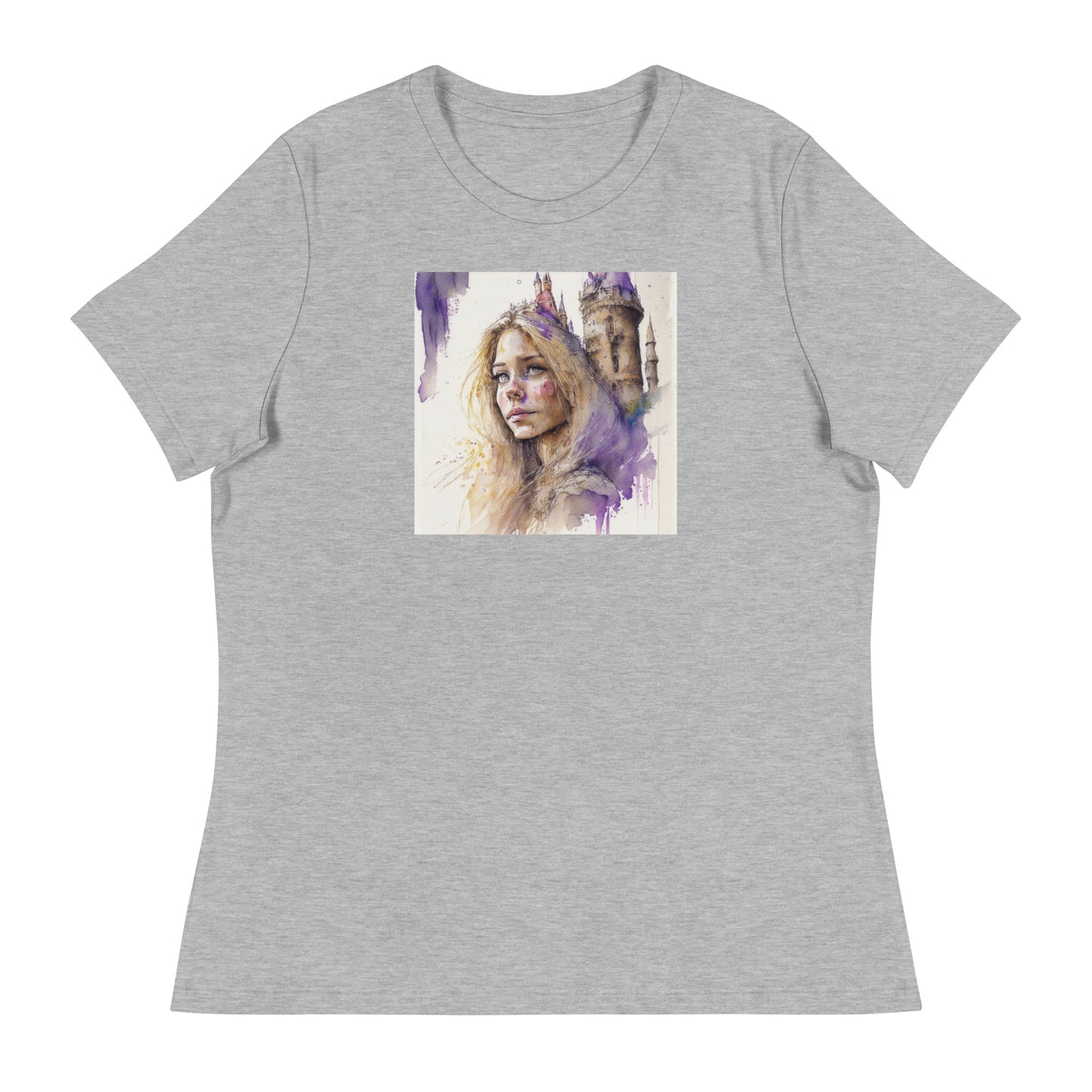 Rapunzel & The Tower Women's Fairy Tale Graphic Tee Athletic Heather