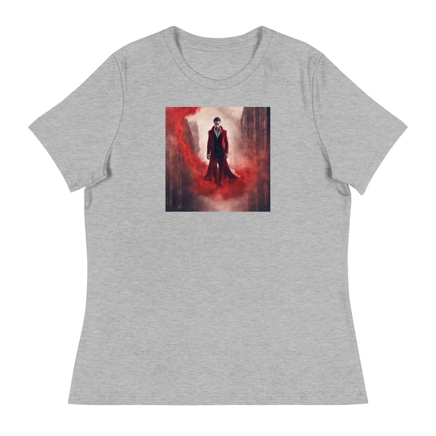 Vampire in Red Haze Women's Graphic Tee Athletic Heather