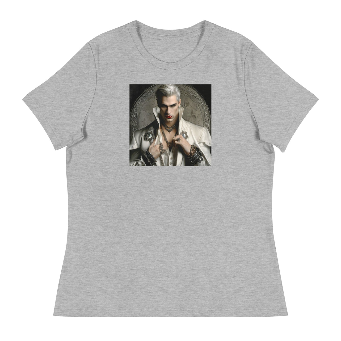 Vampire with Style Women's Graphic Tee Athletic Heather